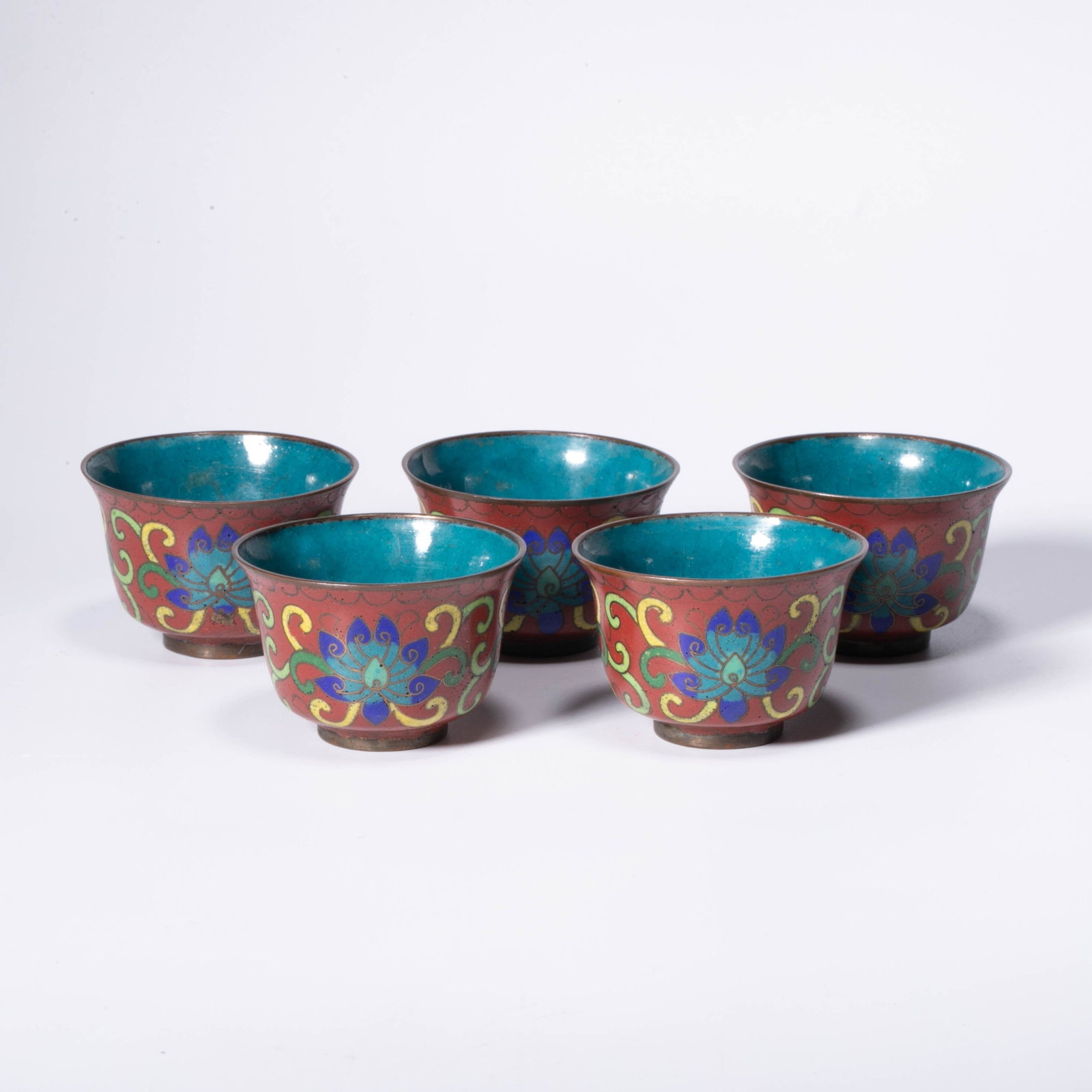 Enamel tea bowl 5 points (1 of 8)