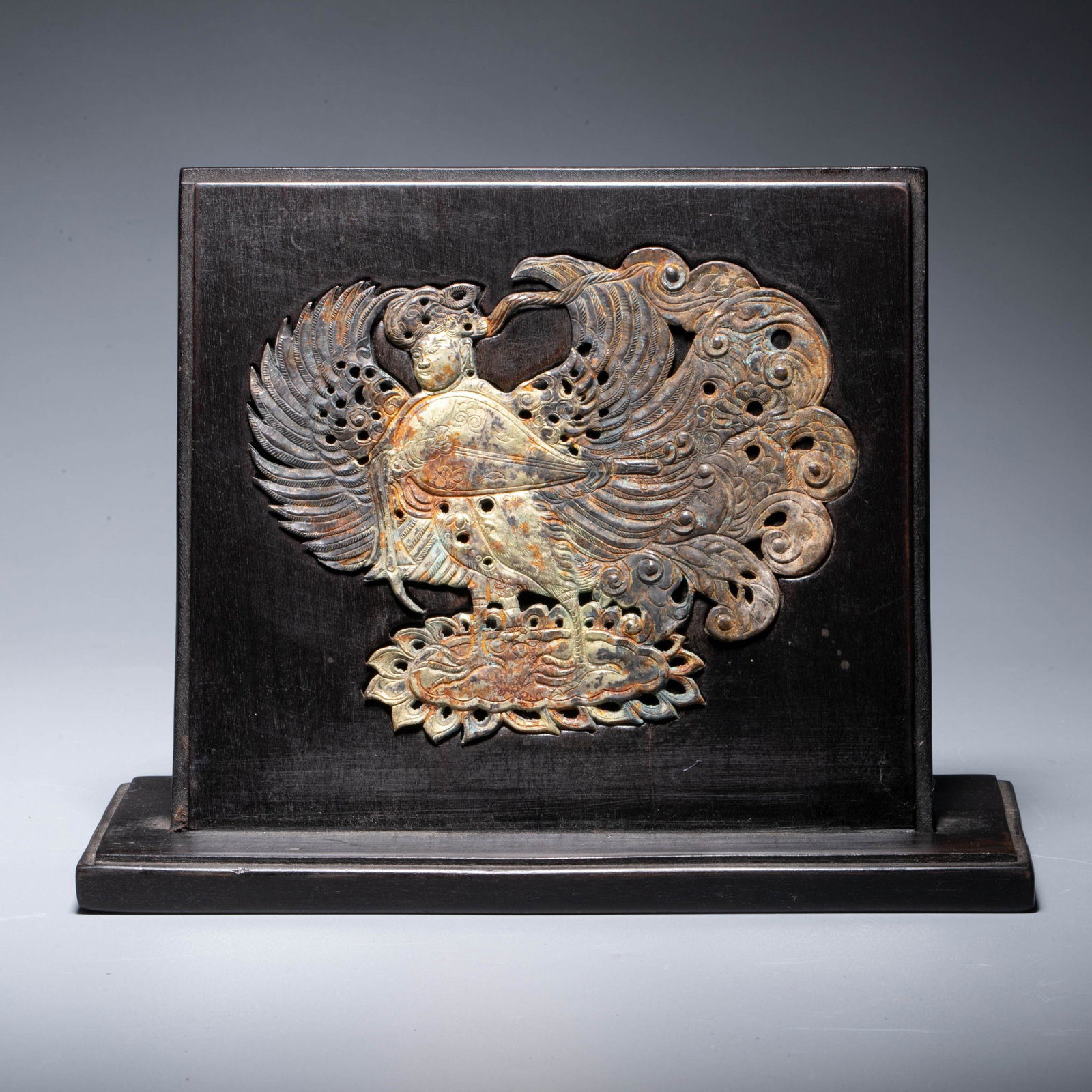 Tang Dynasty Gilt Phoenix Bodhisattva Ornament: Tang Dynasty Gilt Phoenix Bodhisattva Ornament
