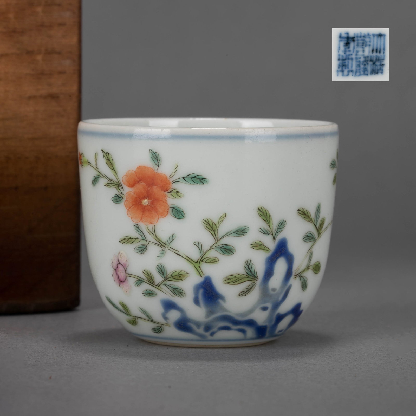 Qing Dynasty Doucai Chicken Cup (1 of 7)
