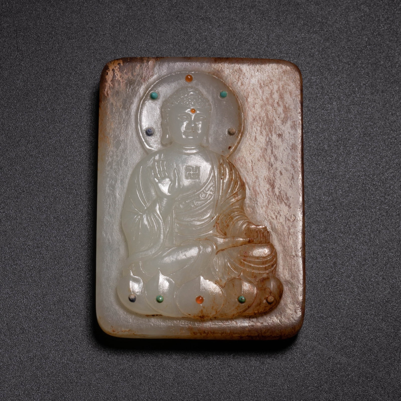 Song Dynasty Jade Buddha Tablet (1 of 6)
