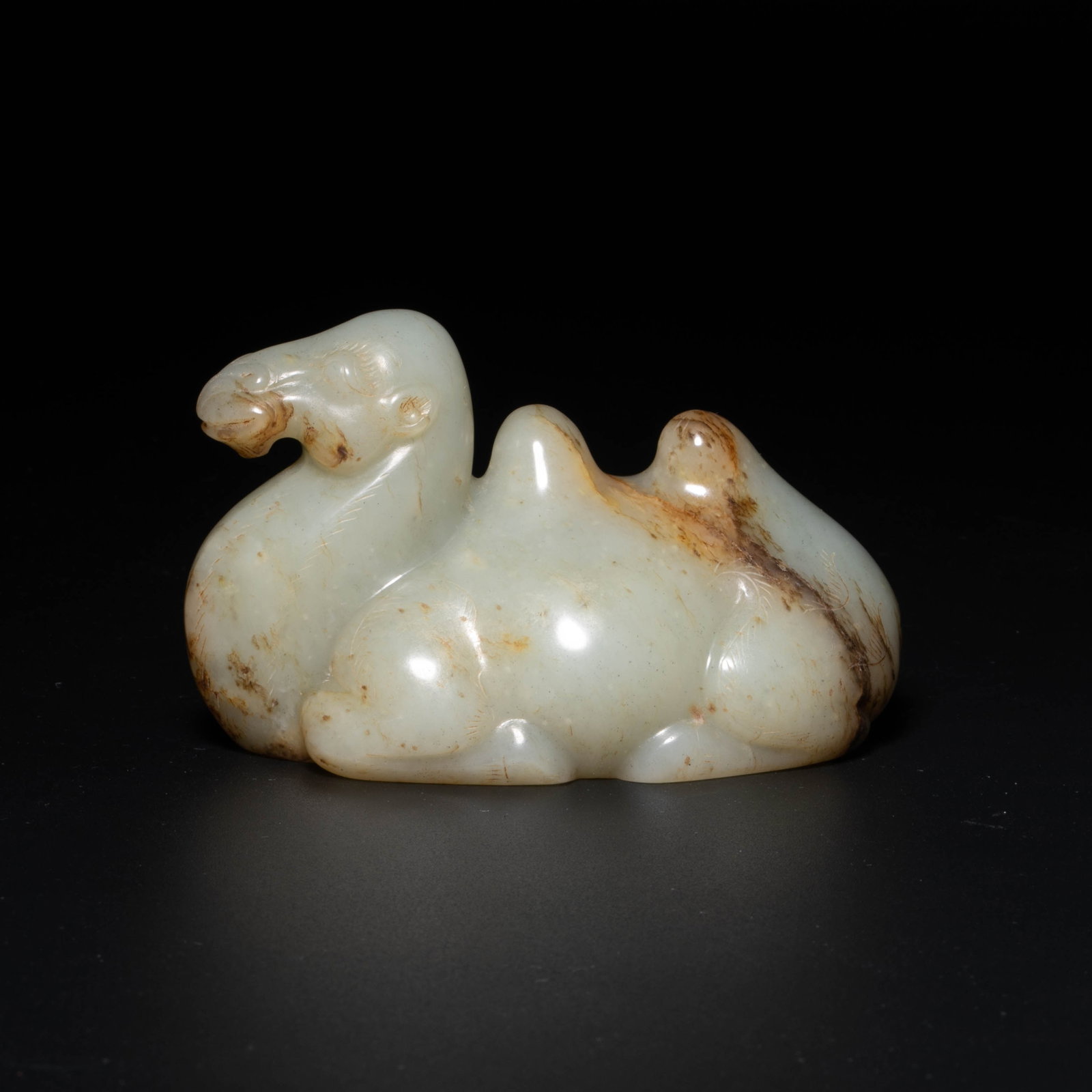 Song Dynasty white jade camel penholder: Song Dynasty white jade camel penholder