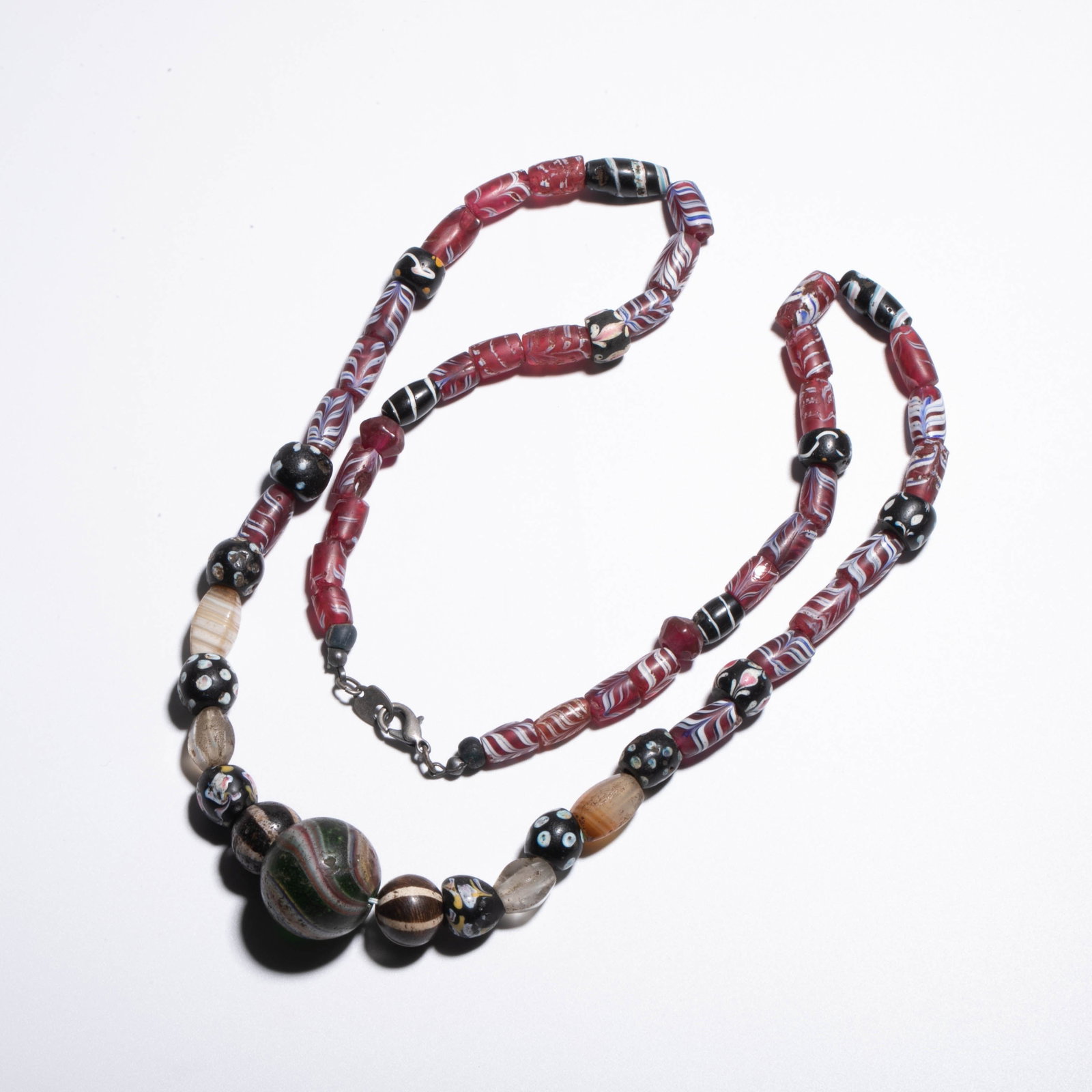 Millennium Bondic Pearl Agate Glass Necklace: Millennium Bondic Pearl Agate Glass Necklace