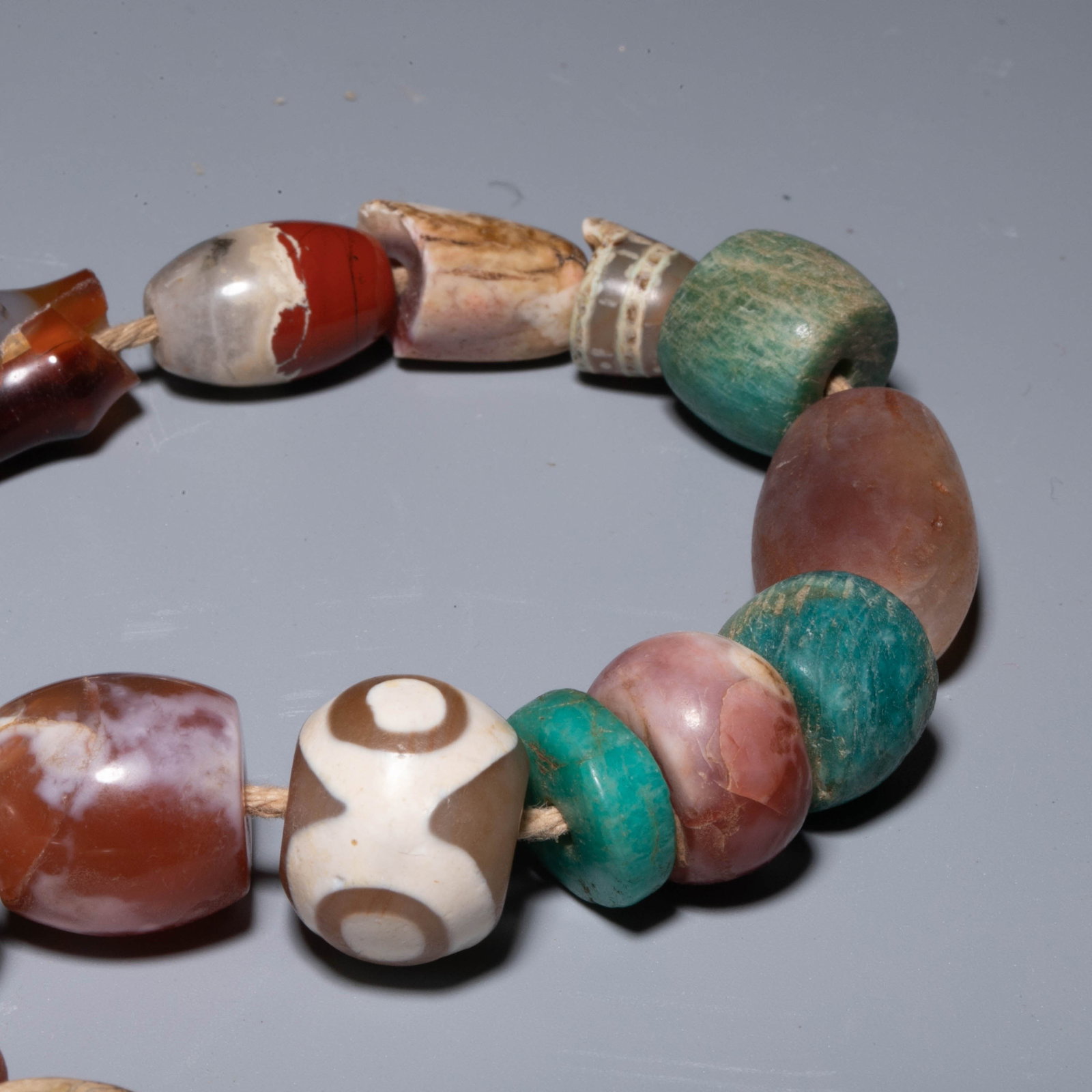 Various ancient gemstone beads - 2