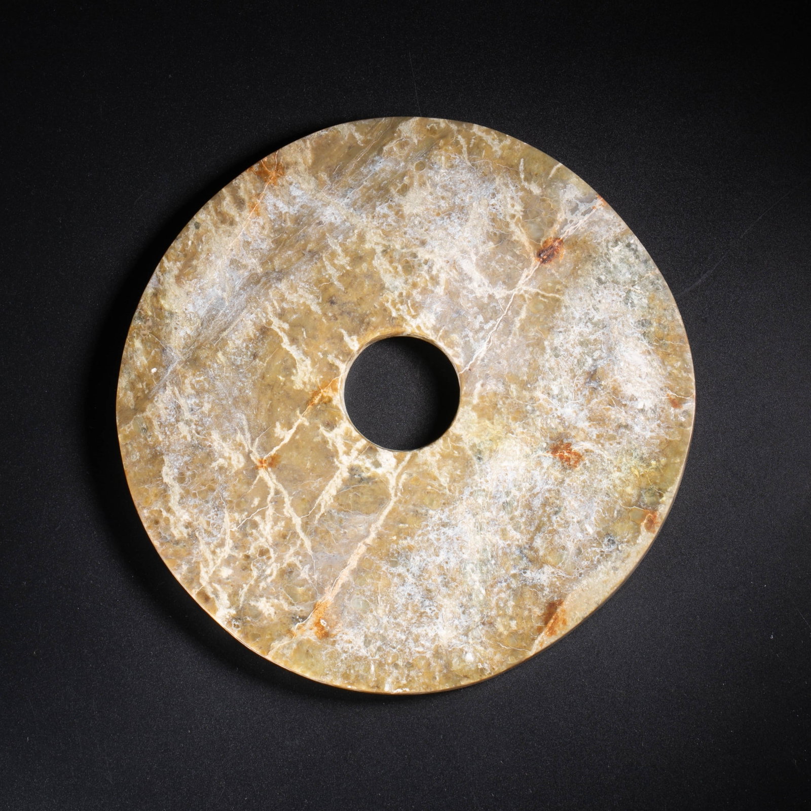 Liangzhu Culture Jade Bi: Liangzhu Culture Jade Bi