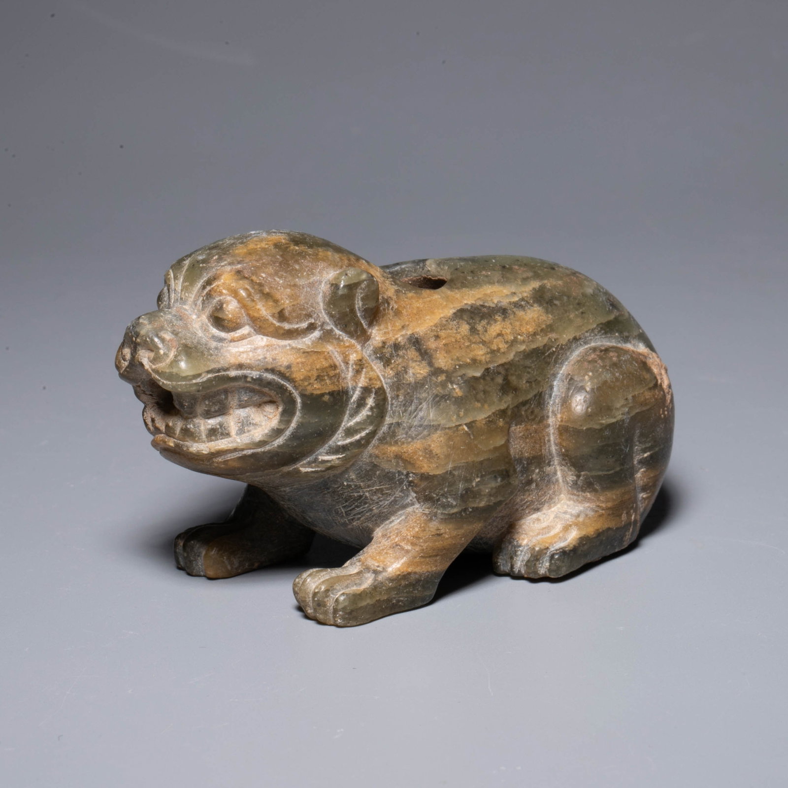 Wei and Jin jade animal water bowls: Wei and Jin jade animal water bowls