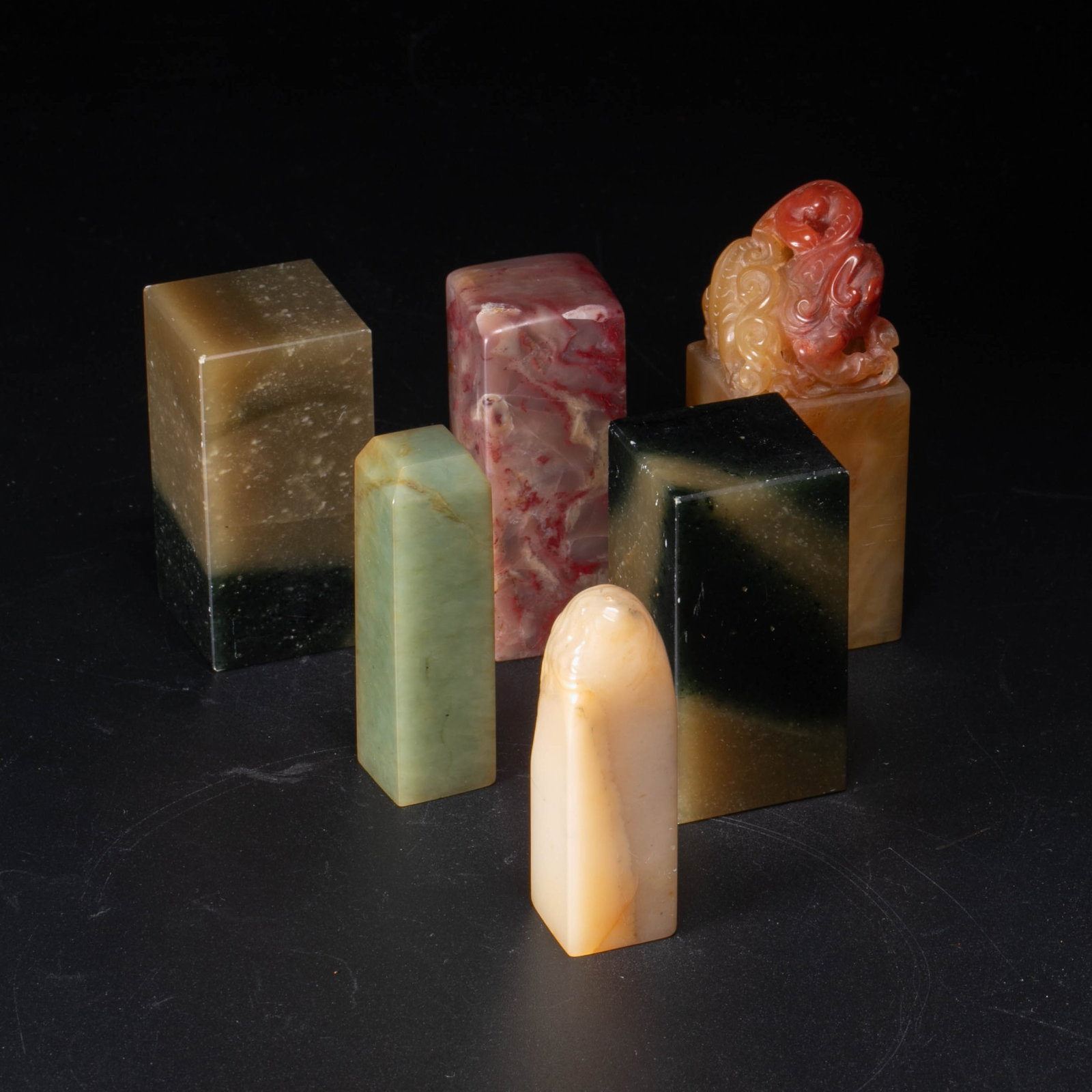 Ancient Shoushan Seal 2 boxes 6 points (1 of 7)