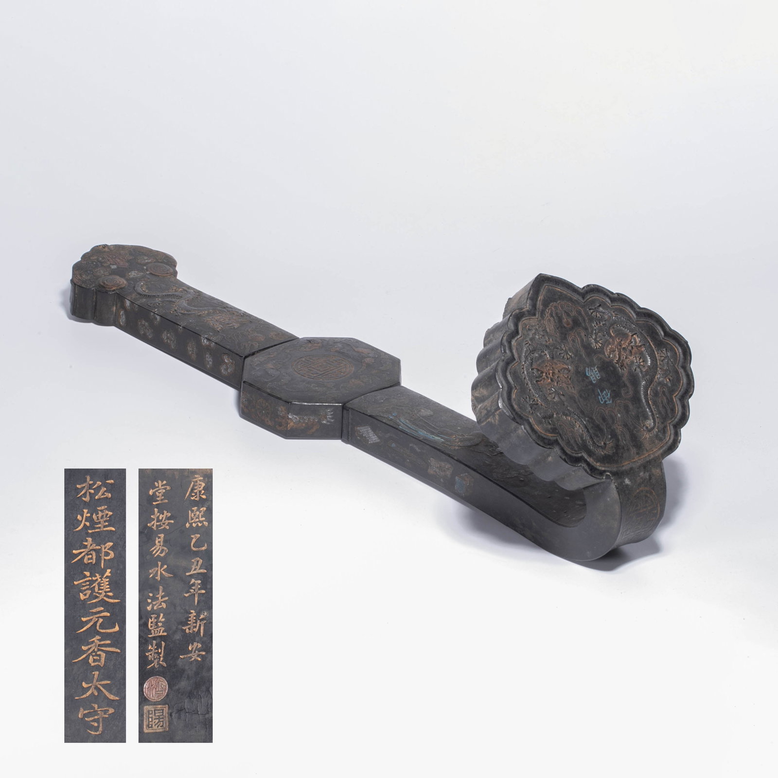 Kangxi Yichou year system, imperial gift of Ruyi ink: Kangxi Yichou year system, imperial gift of Ruyi ink