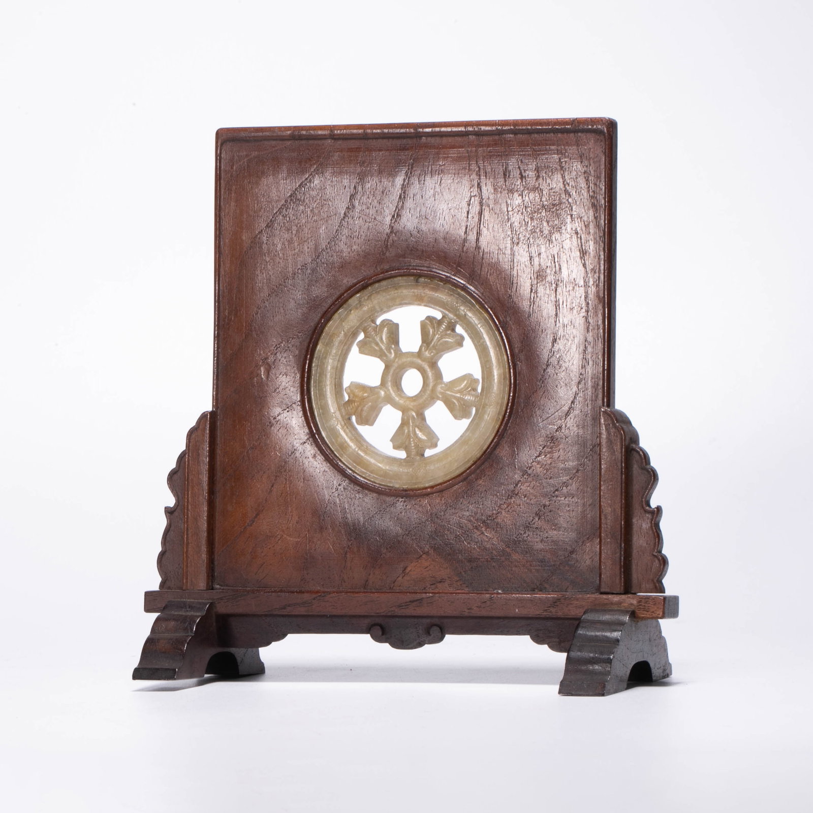 Ancient jade inlaid inkstone screen: Ancient jade inlaid inkstone screen