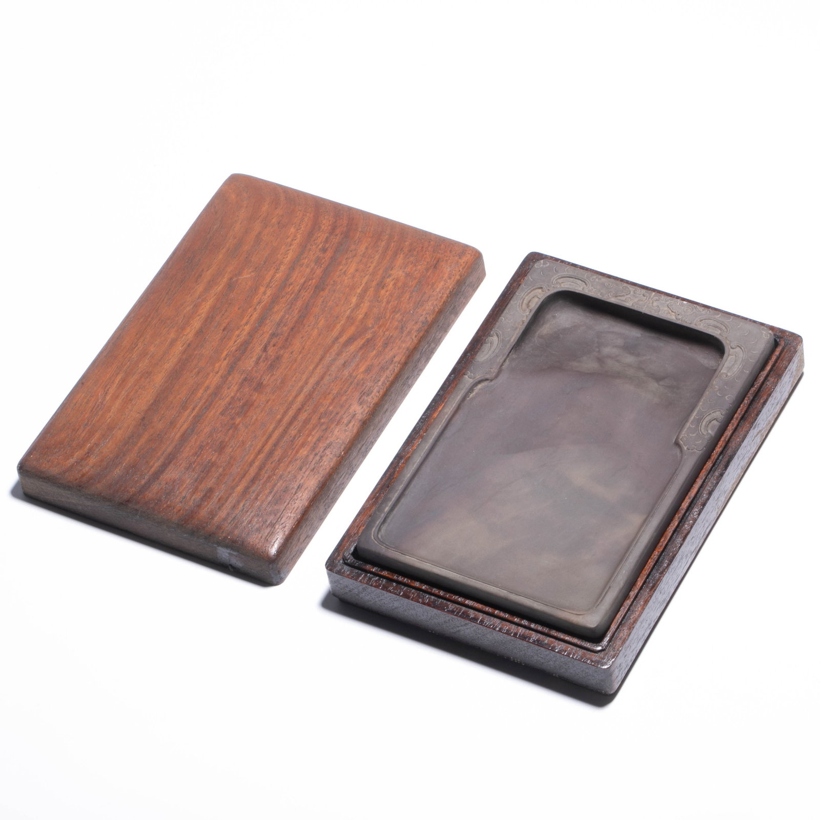 Duanxi Laokeng Shuiyan Fish Brain Jelly Rectangular Inkstone: Duanxi Laokeng Shuiyan Fish Brain Jelly Rectangular Inkstone