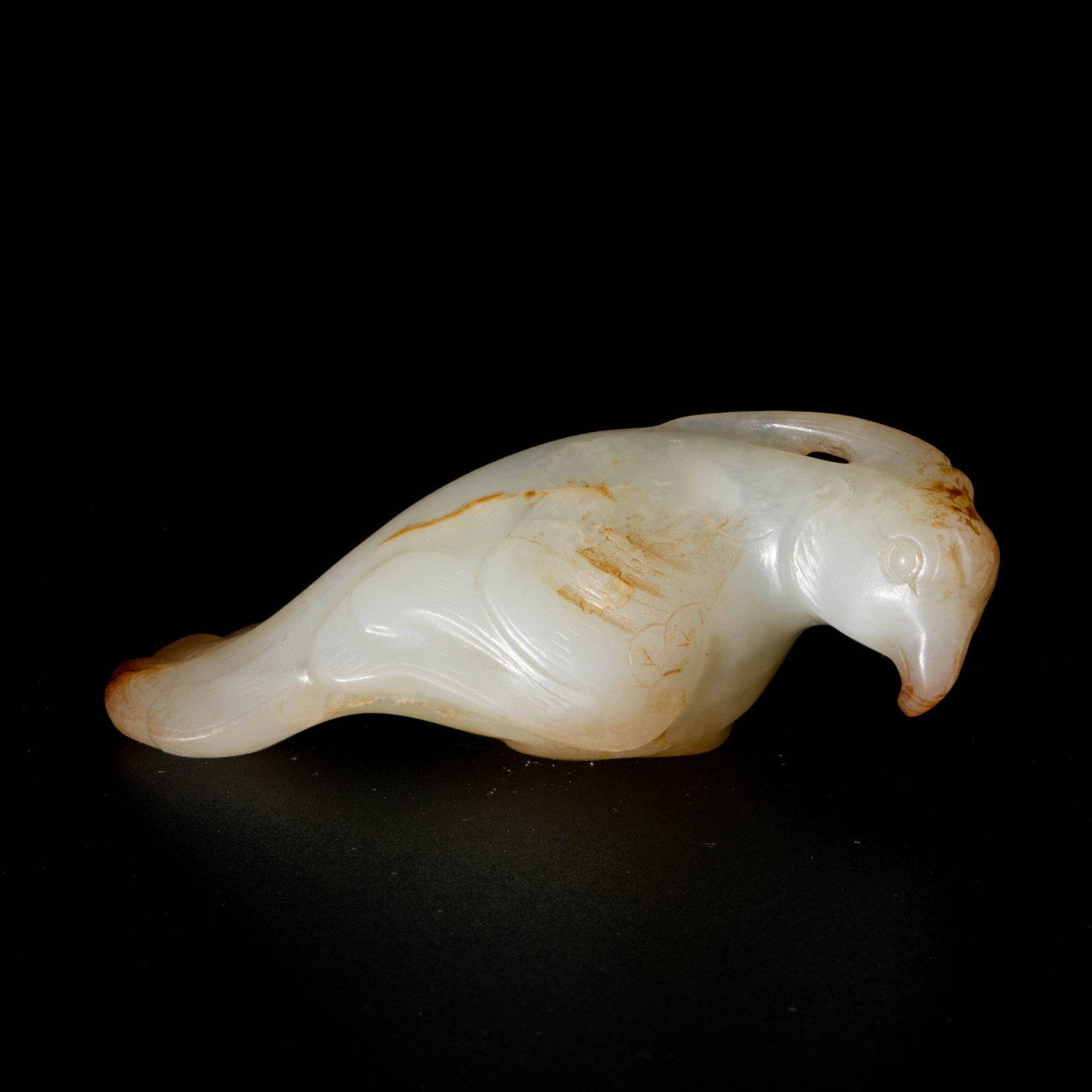 Tang White Jade Phoenix Bird: Tang White Jade Phoenix Bird