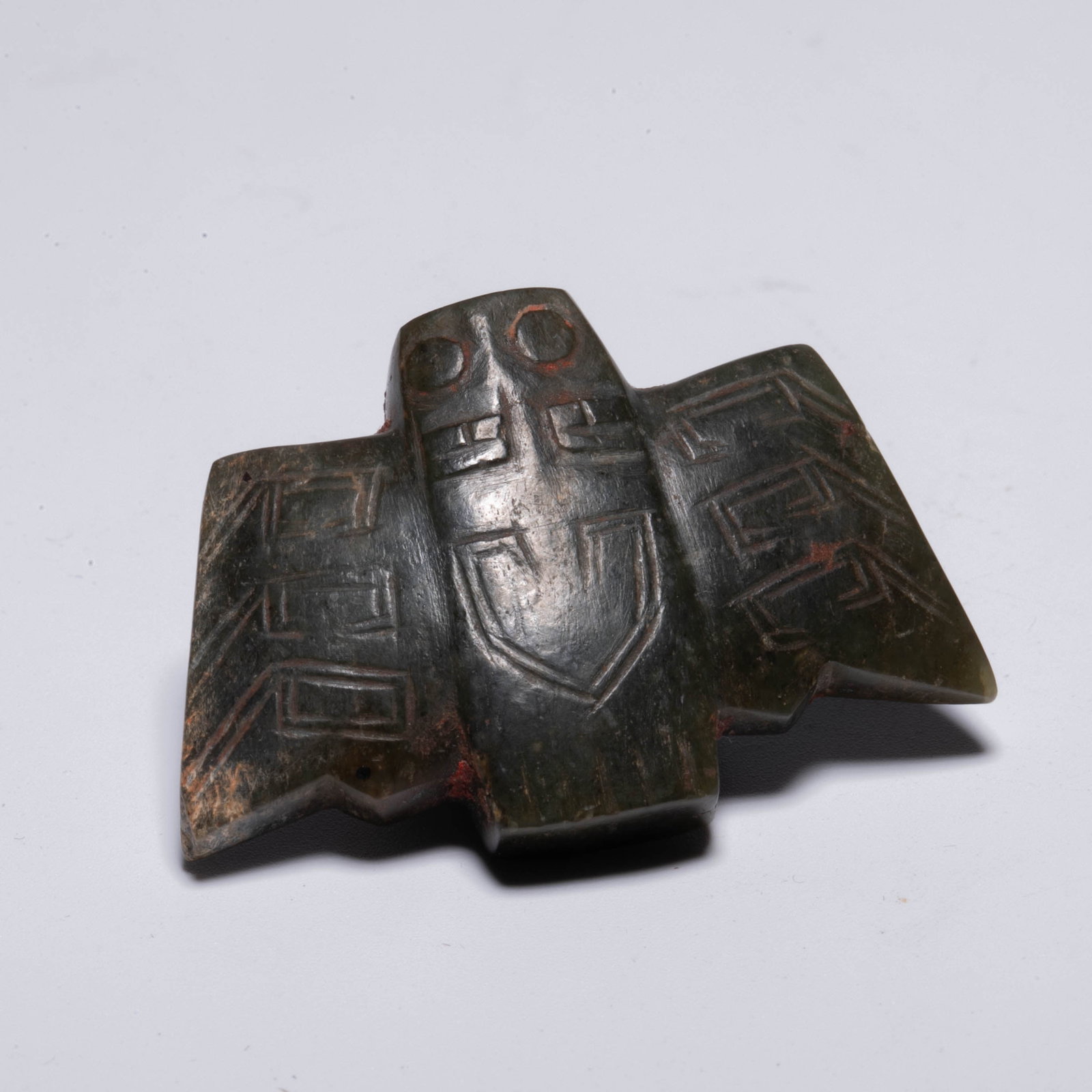 Shang jade bird pendant: Shang jade bird pendant