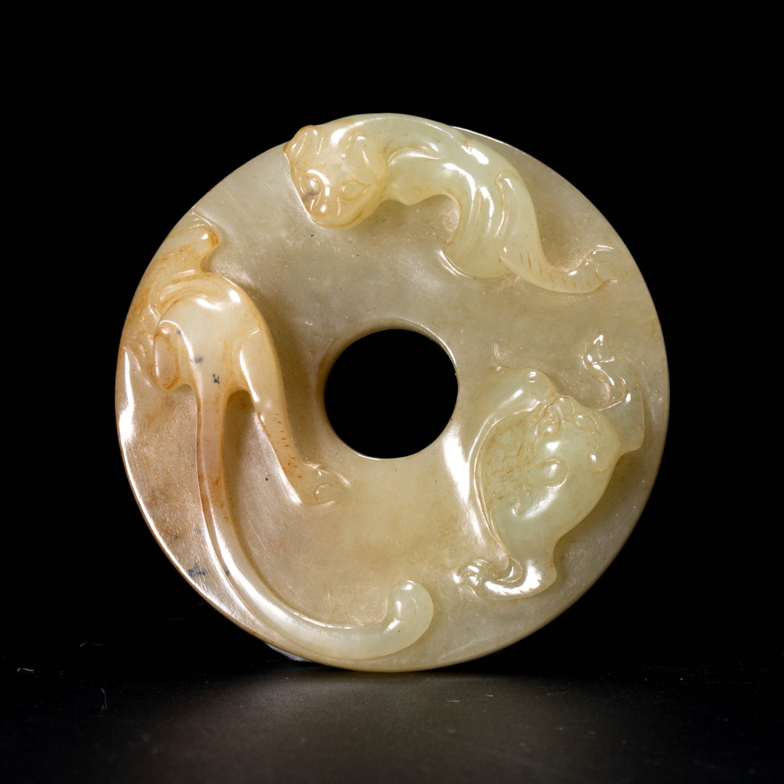 Han Dynasty Chilong Jade Ring: Han Dynasty Chilong Jade Ring