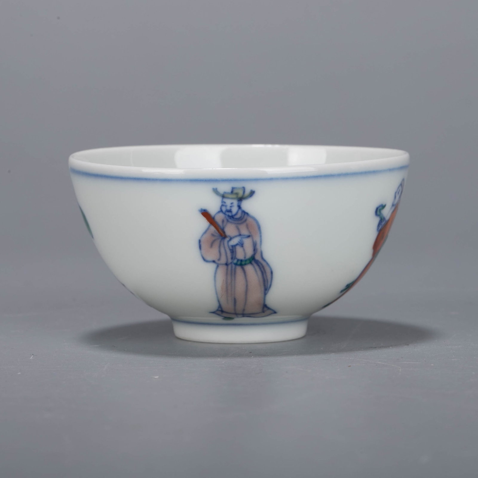 Qing Dynasty Doucai Gaoshi tea cup (1 of 6)