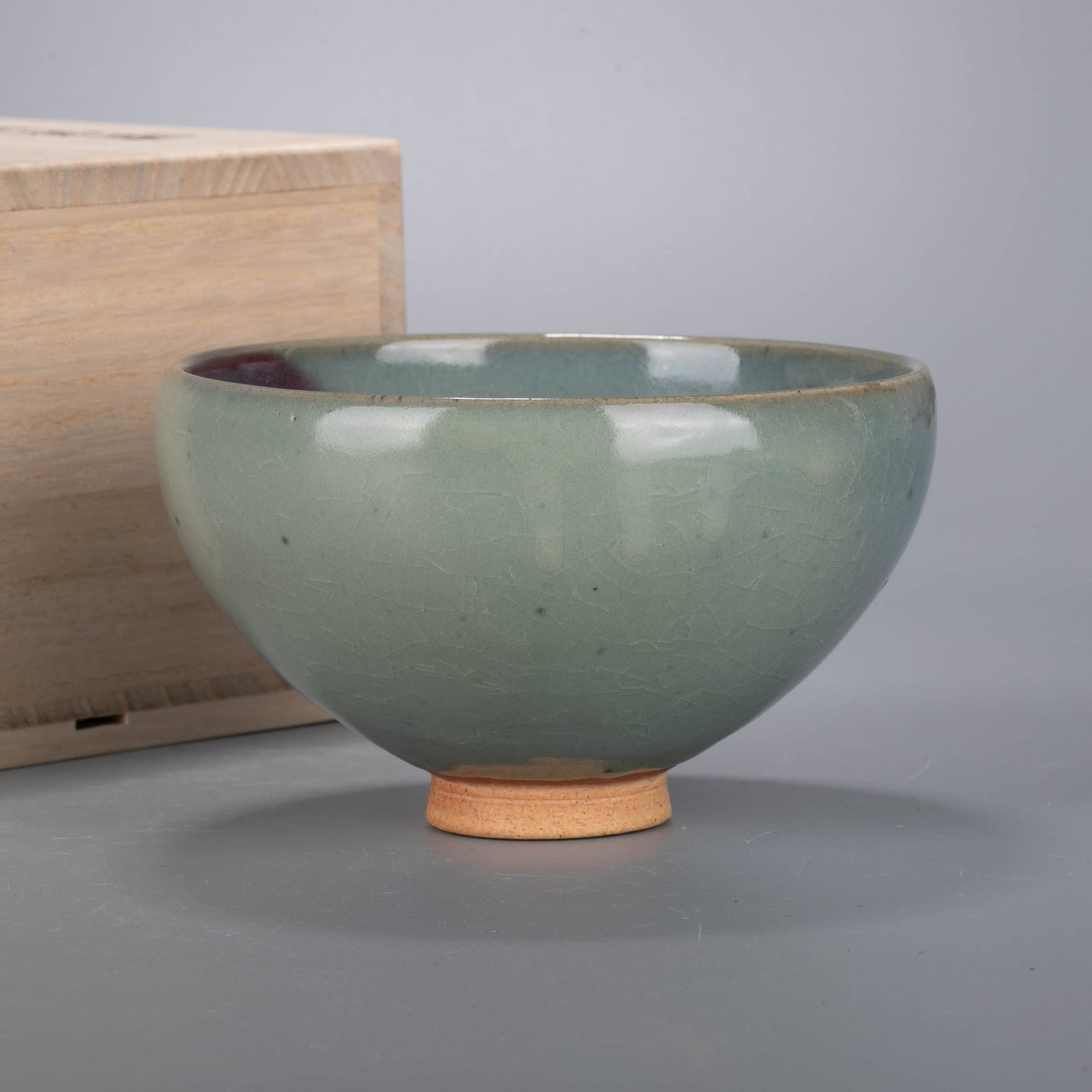 Song Jun ware purple spot lamp: Song Jun ware purple spot lamp