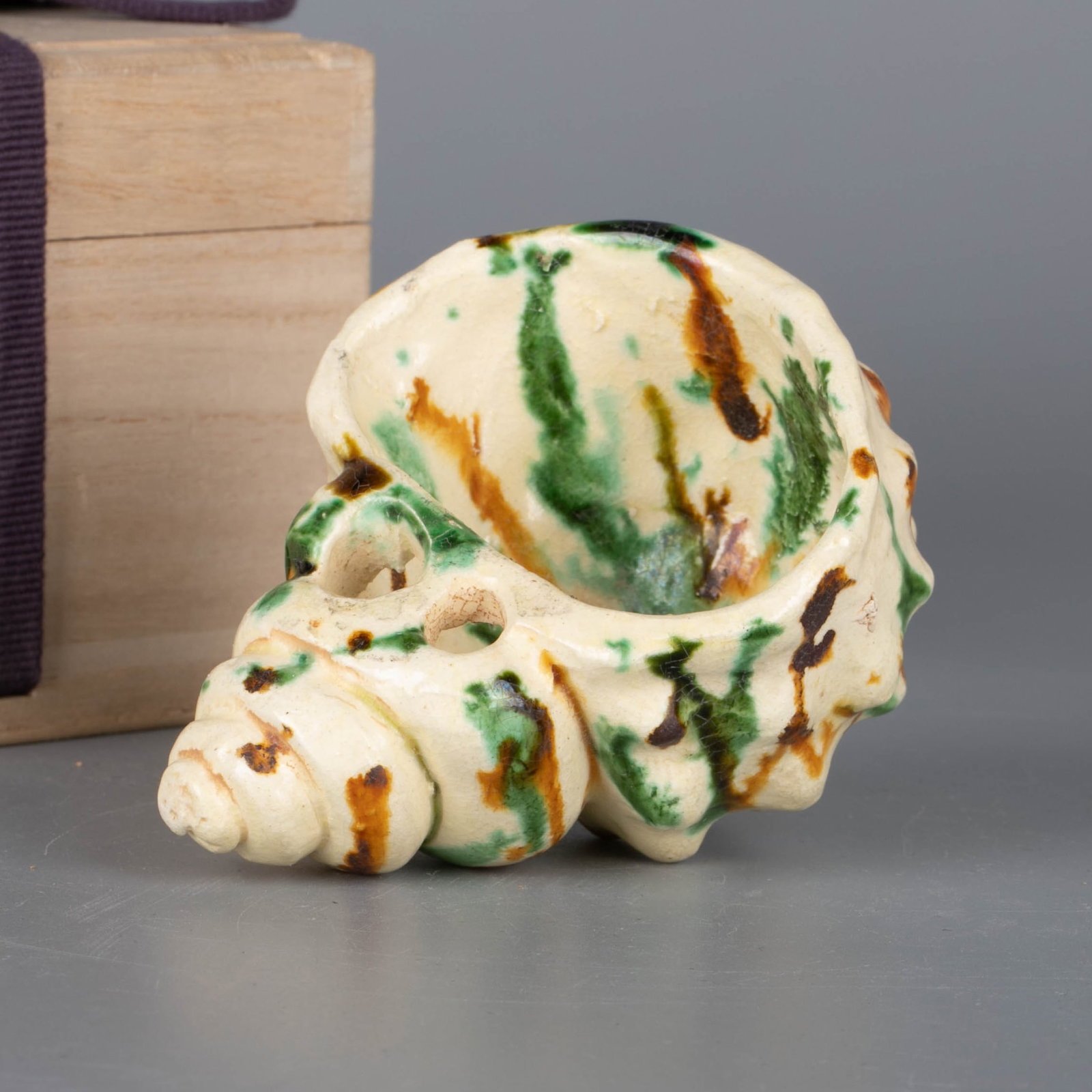 Tang Sancai Conch Cup: Tang Sancai Conch Cup