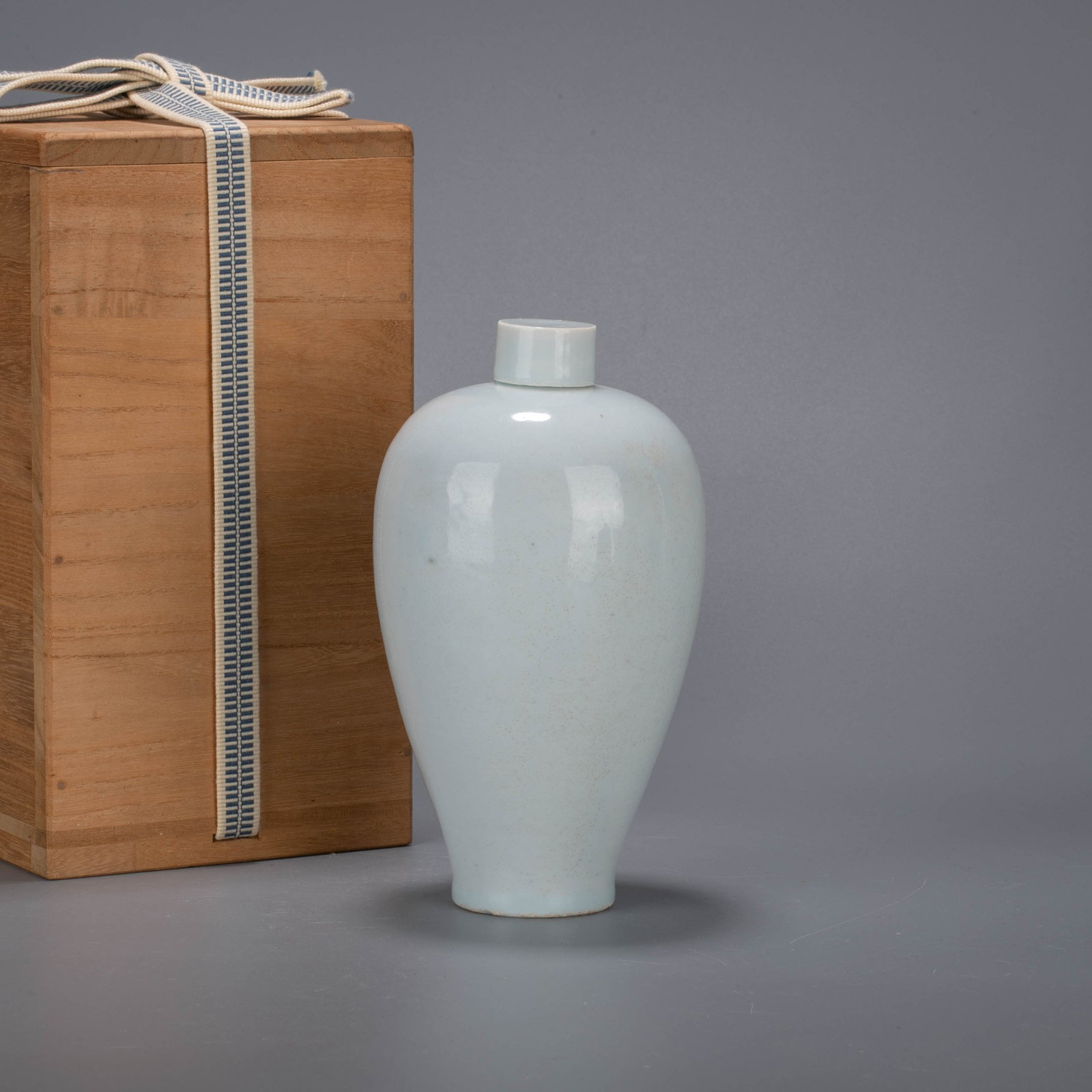 Small Qingbai Porcelain Meiping Vase: Small Qingbai Porcelain Meiping Vase