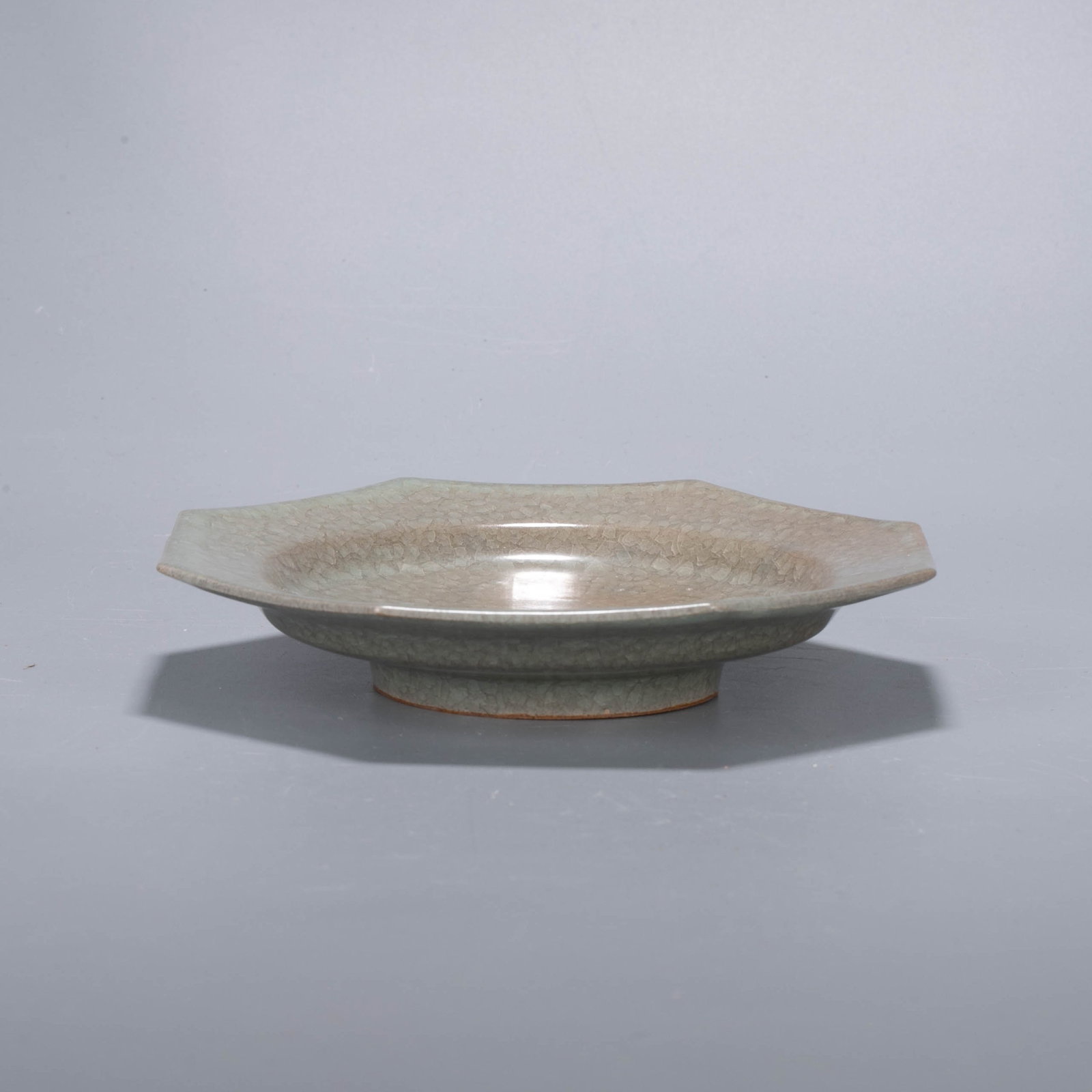 Longquan celadon octagonal dish - 2