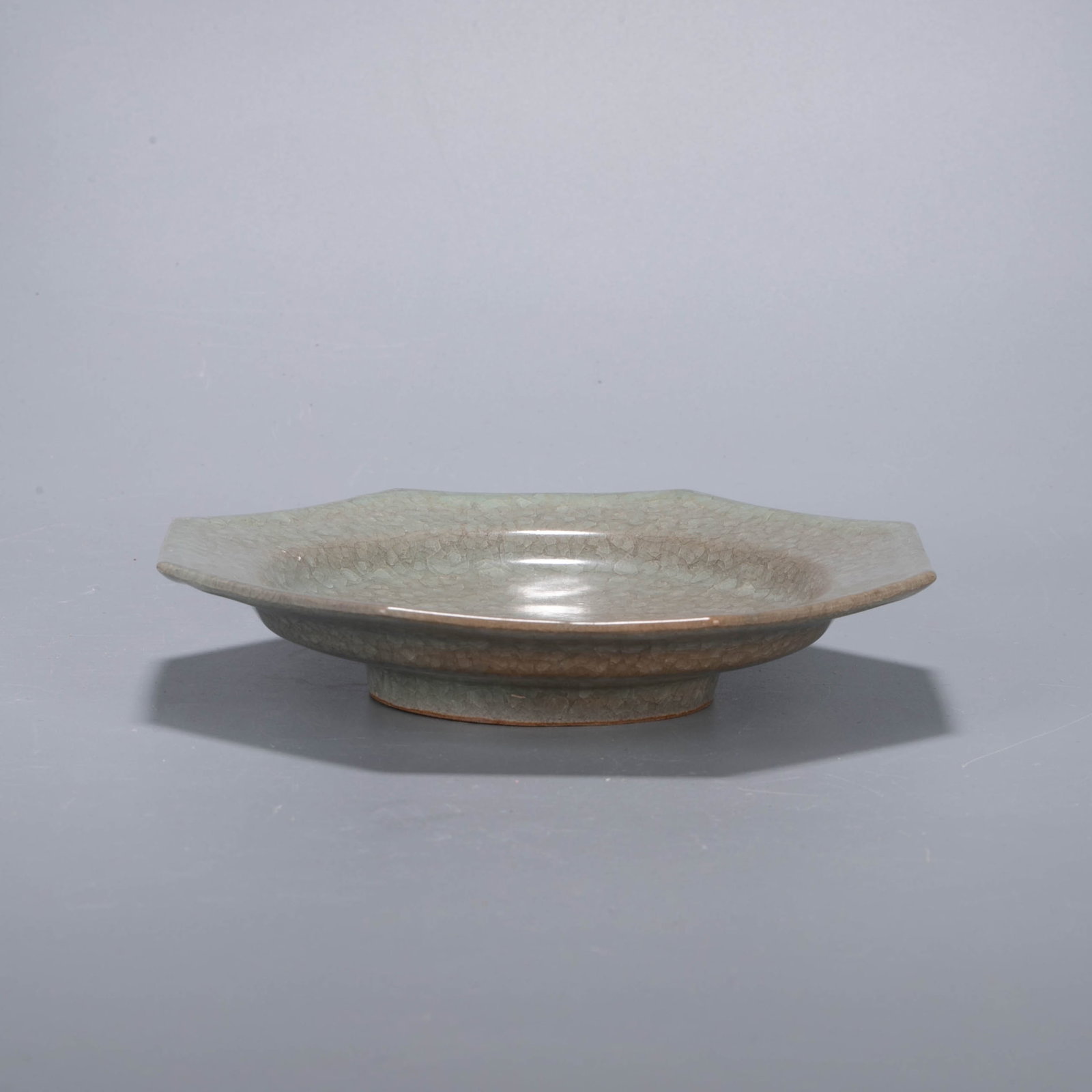 Longquan celadon octagonal dish - 3
