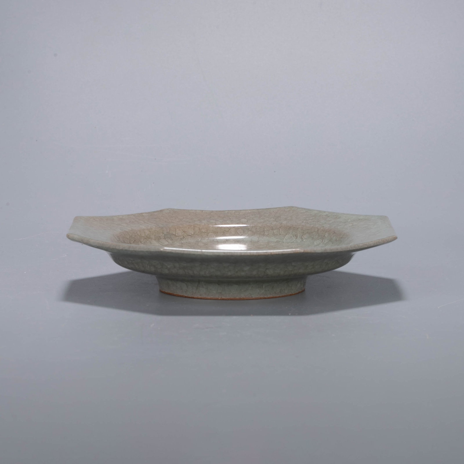 Longquan celadon octagonal dish - 5