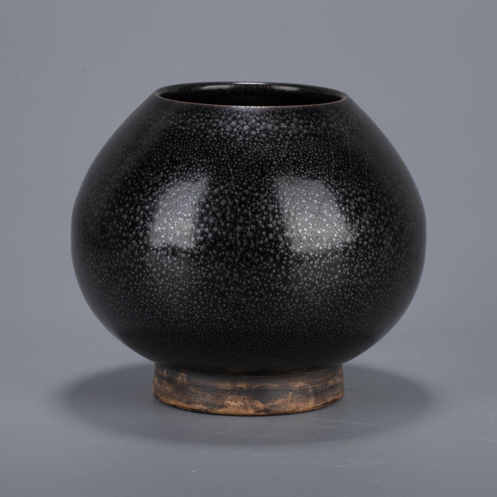 Gold Huairen kiln oil-spot glaze jar: Gold Huairen kiln oil-spot glaze jar