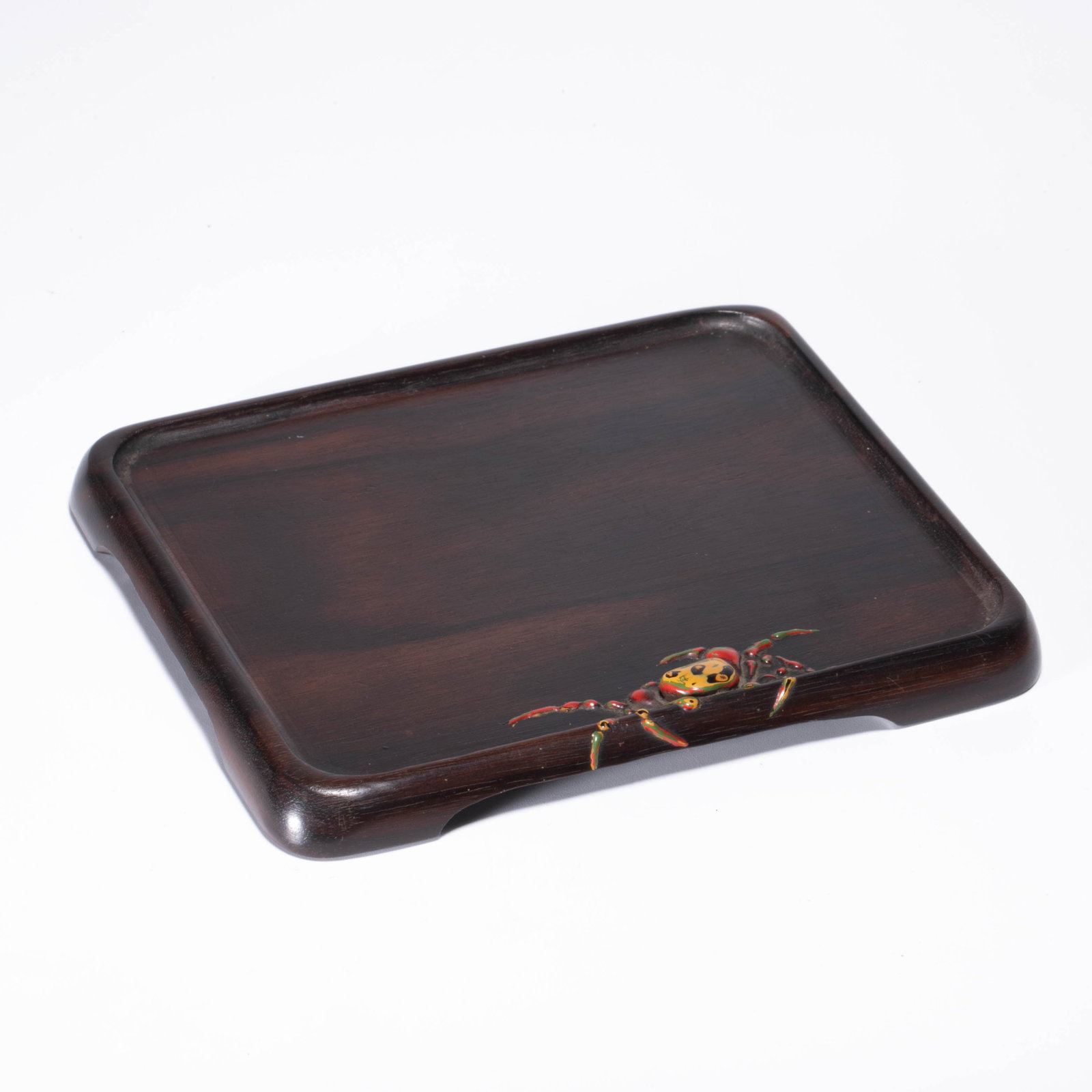 Crab pattern wooden tea tray (1 of 7)