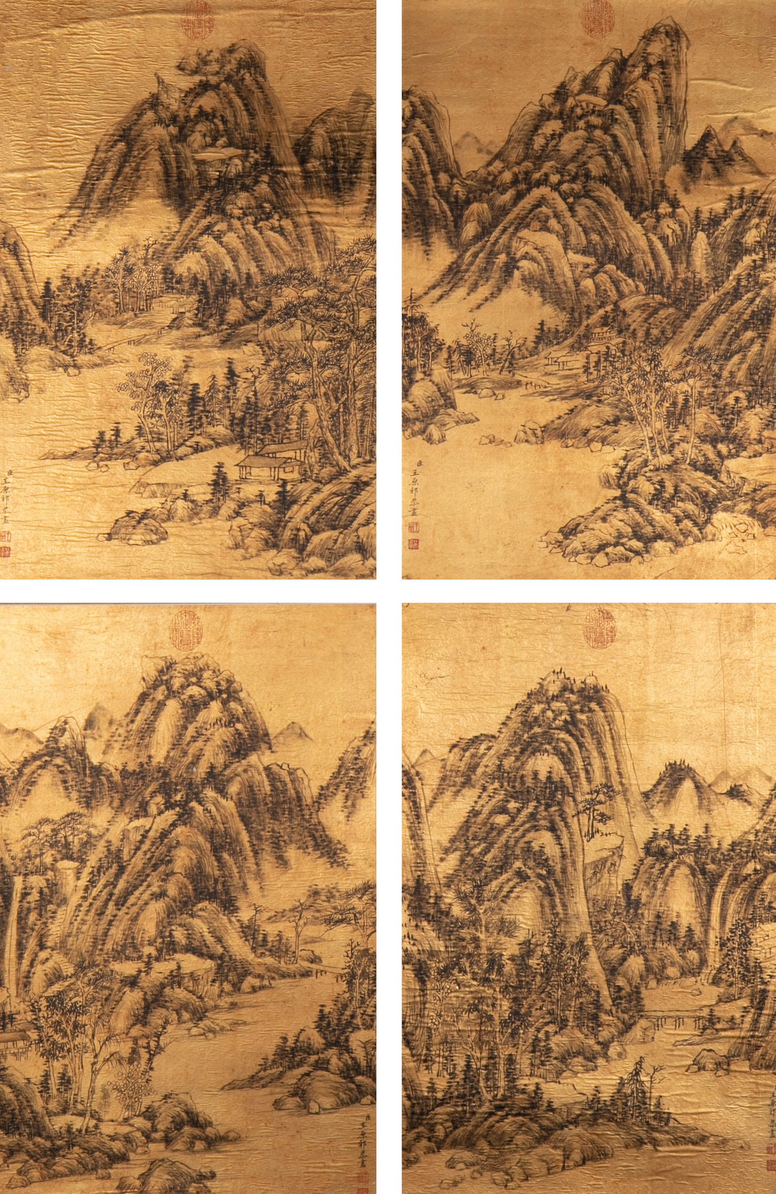 Wang Yuanqi Landscape 4 Points (1 of 15)
