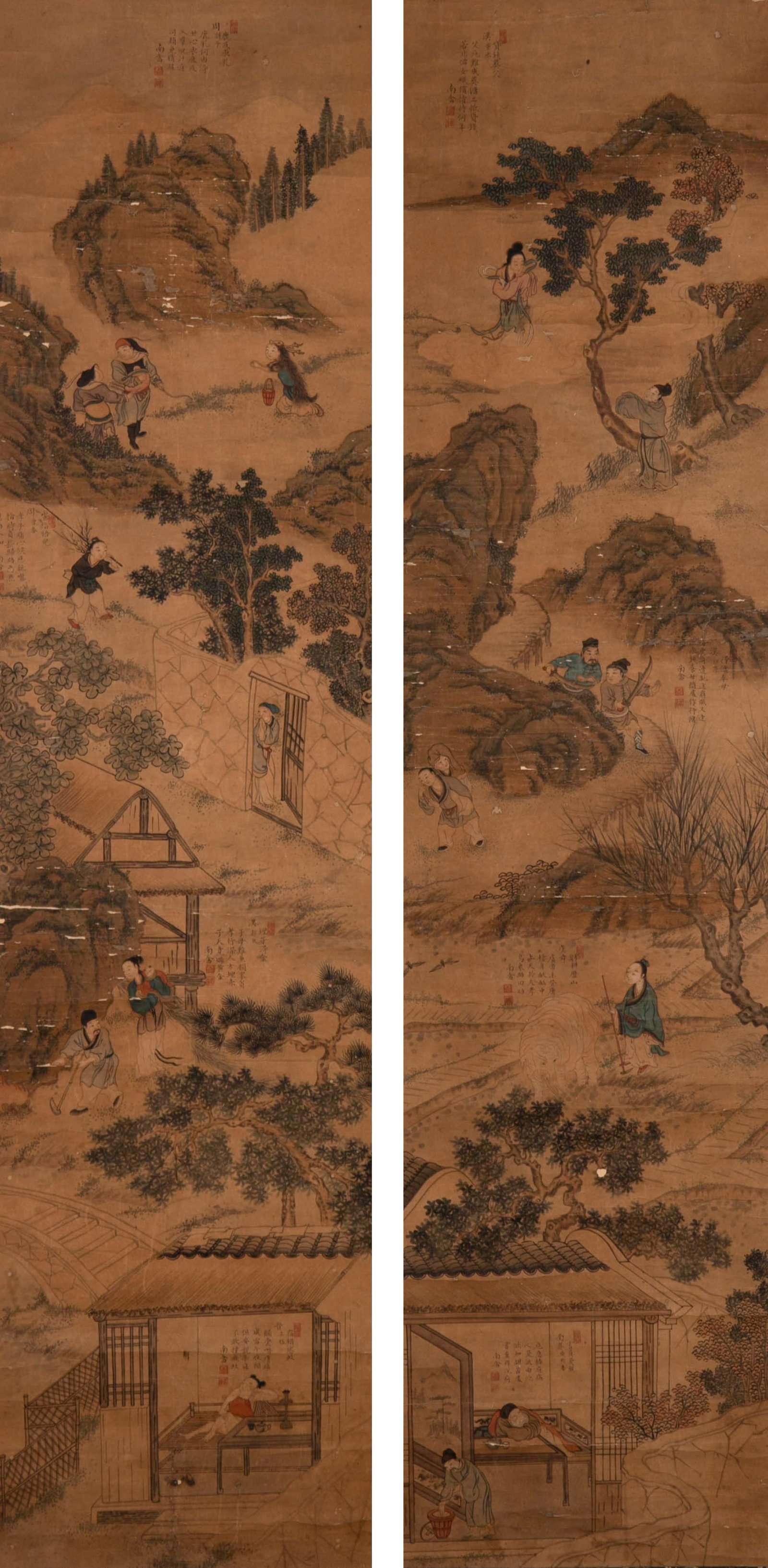 Qing Dynasty Anonymous Picture of Twenty-Four Filial Piety: Qing Dynasty Anonymous Picture of Twenty-Four Filial Piety