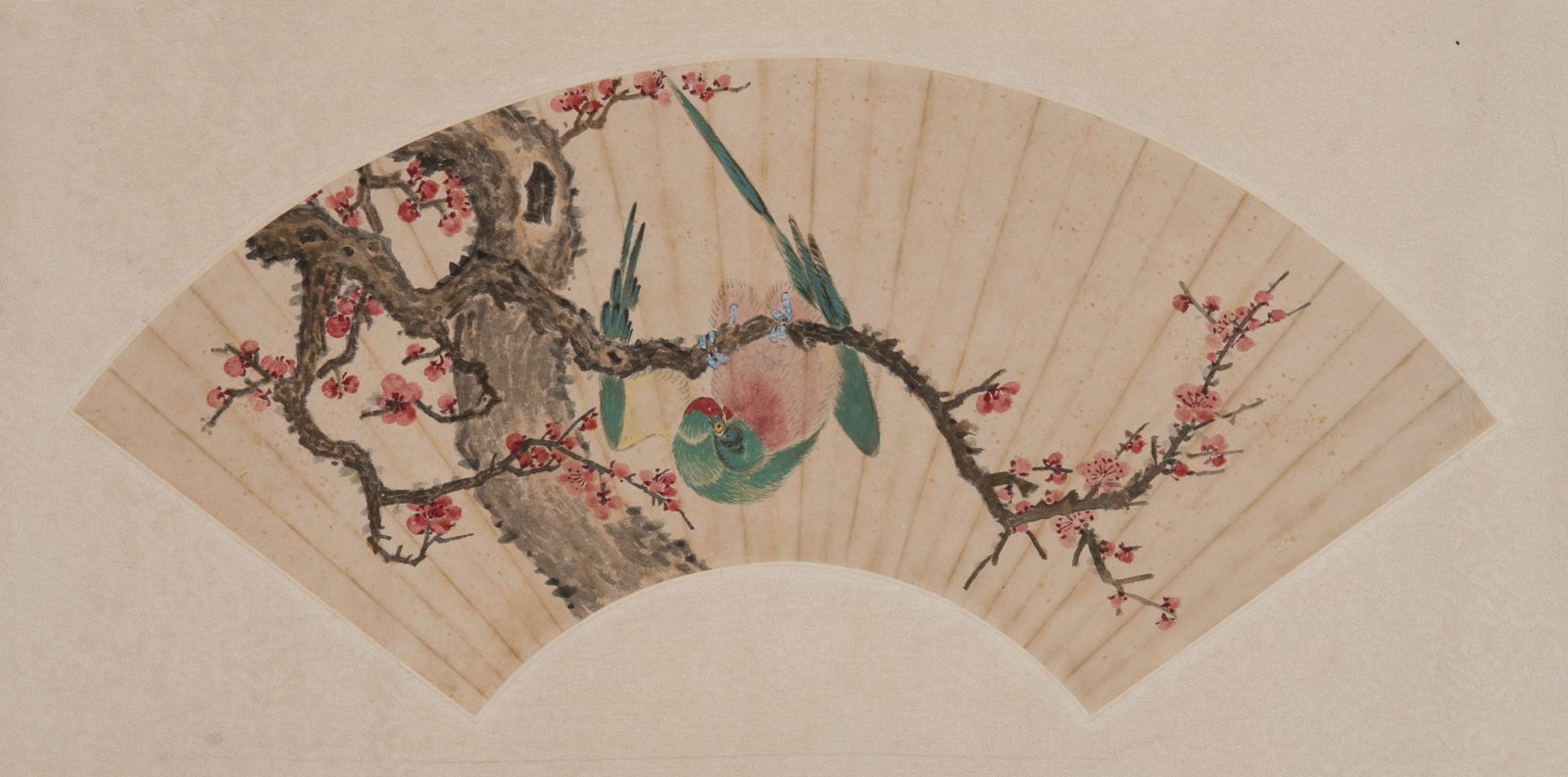 Qing Dynasty Anonymous Parrot Interesting Picture (1 of 5)