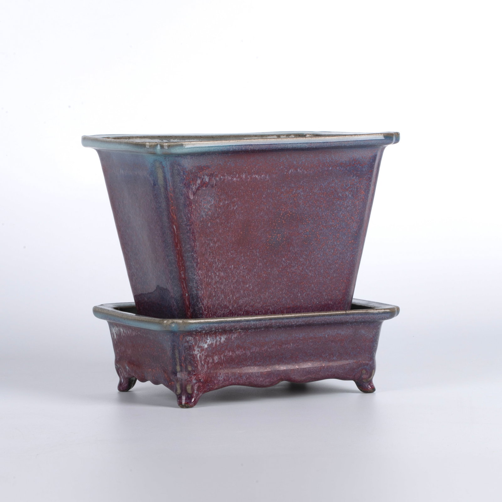 Song Jun ware rose purple flowerpot set (1 of 10)