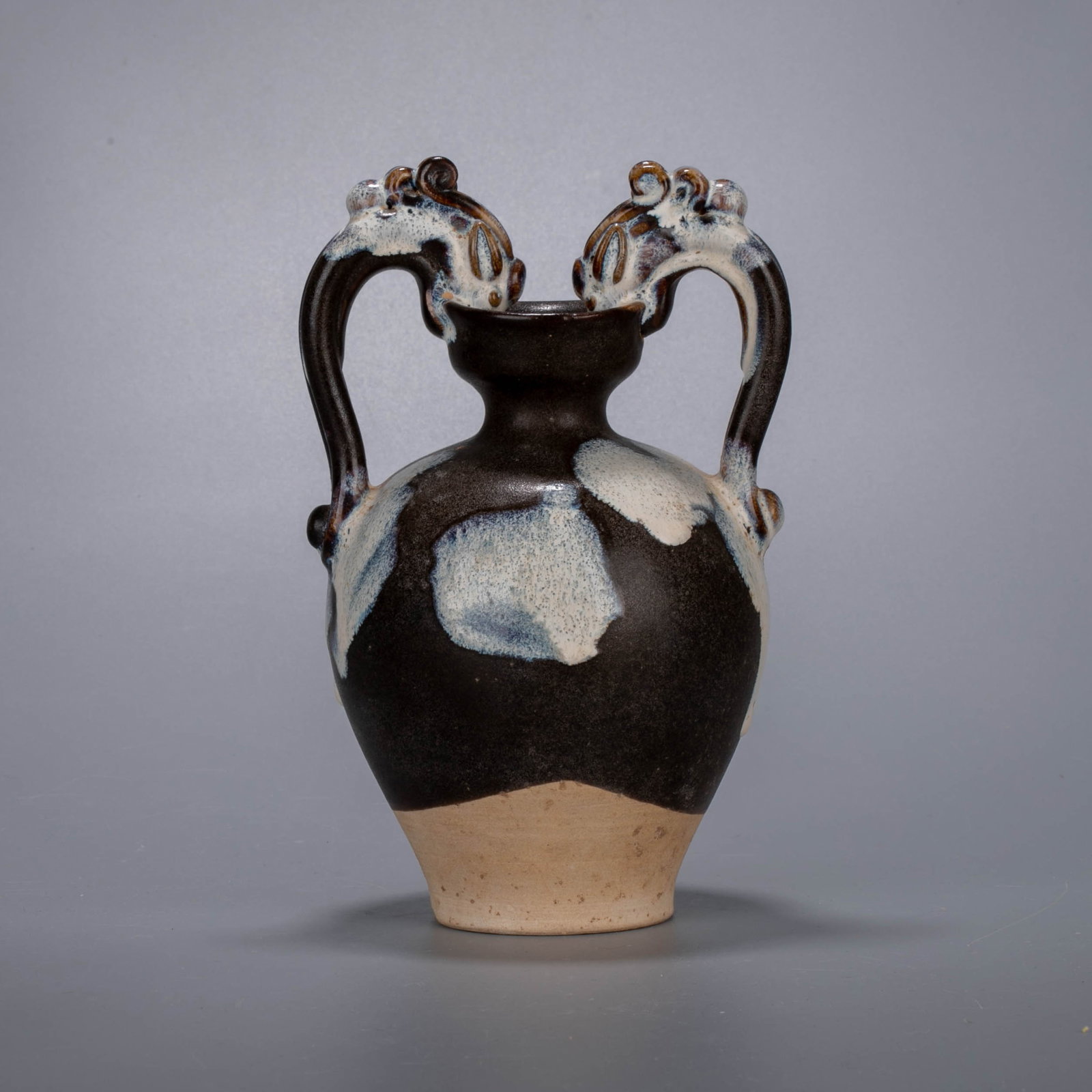 Lushan Kiln Double Dragon Bottle: Lushan Kiln Double Dragon Bottle