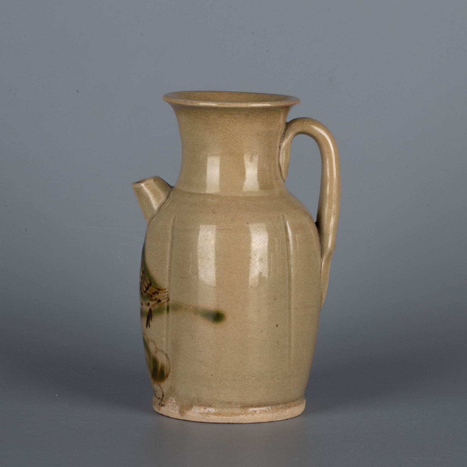 Tang Dynasty Changsha kiln bird pattern water ink: Tang Dynasty Changsha kiln bird pattern water ink