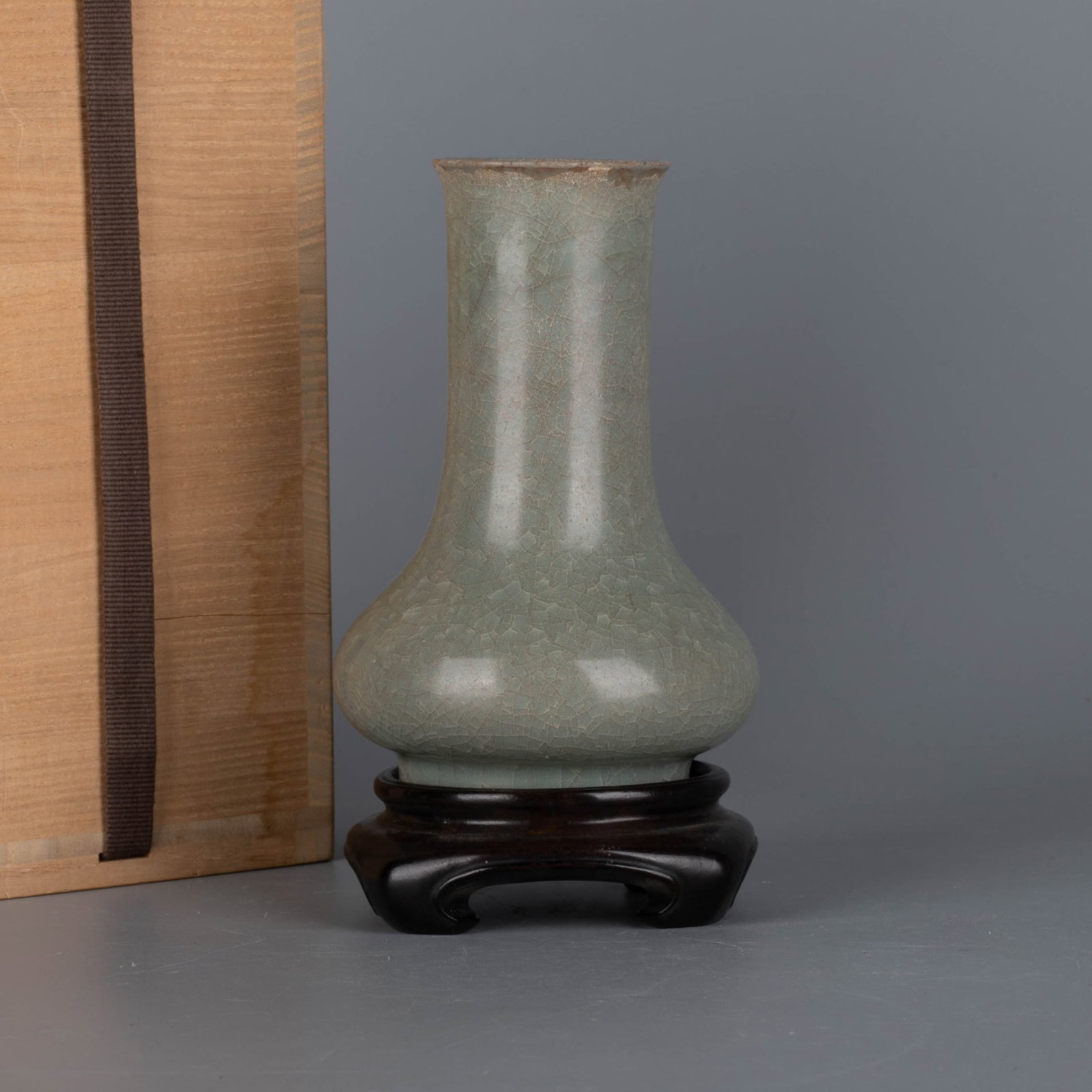Song Dynasty celadon flask (1 of 8)