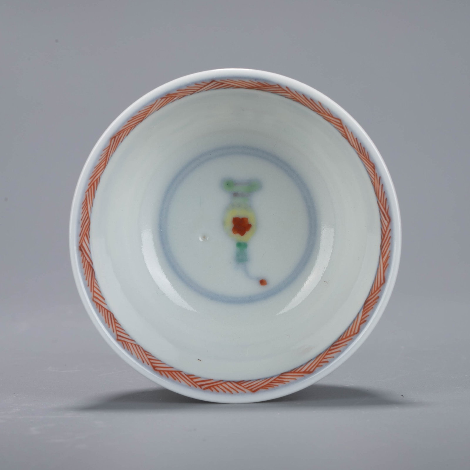 Qing Kangxi Five-Colored Pattern cup - 5