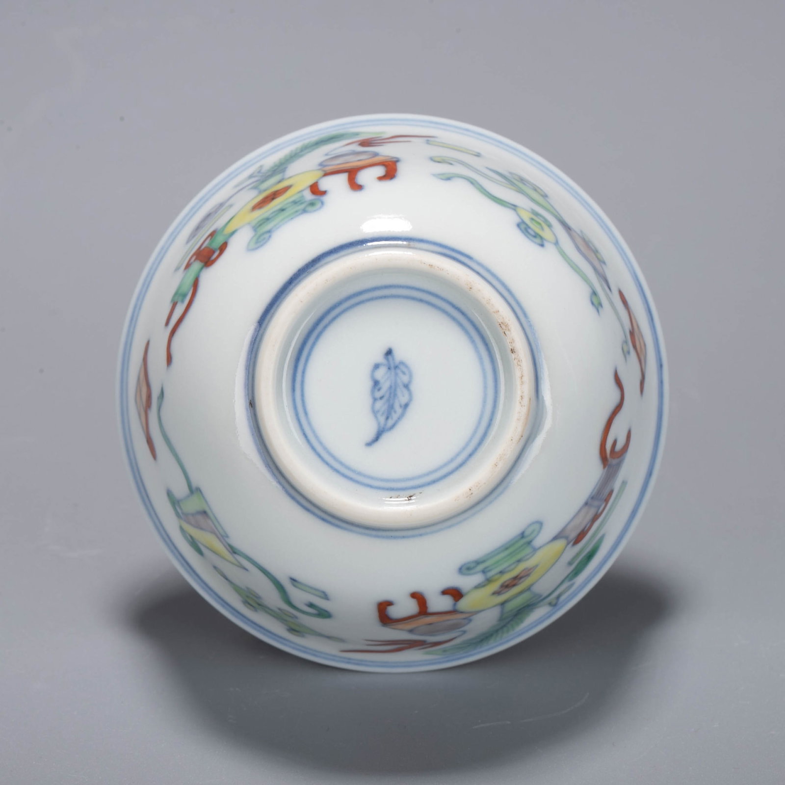 Qing Kangxi Five-Colored Pattern cup - 6