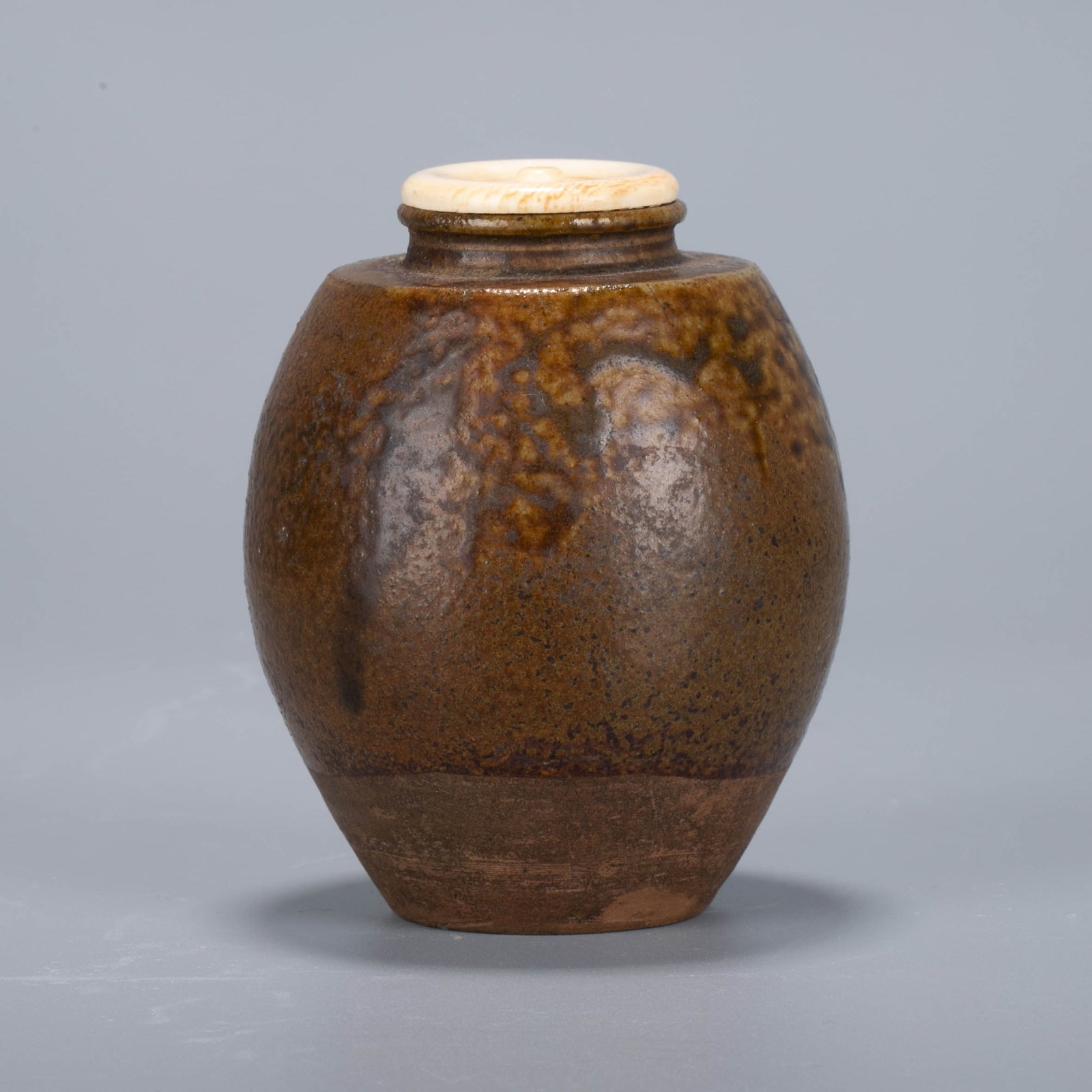 Ancient Seto Fire tea caddy - 4