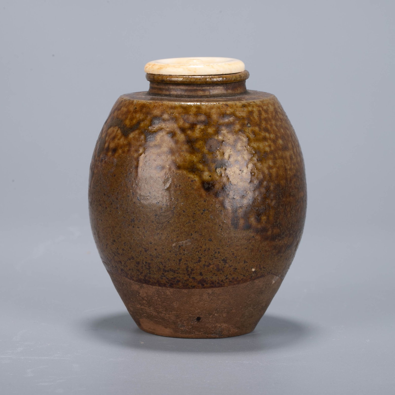 Ancient Seto Fire tea caddy - 5