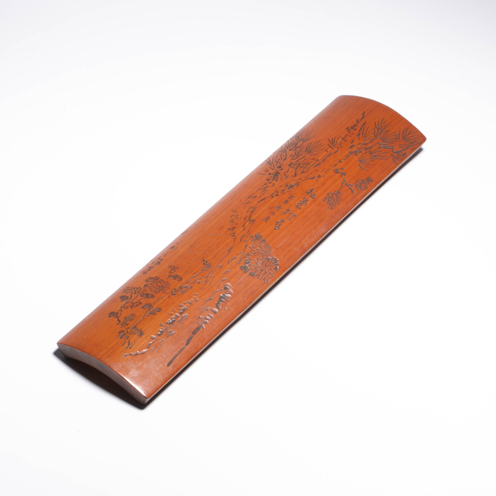 Pine chrysanthemum Carved bamboo Arm rest (1 of 6)