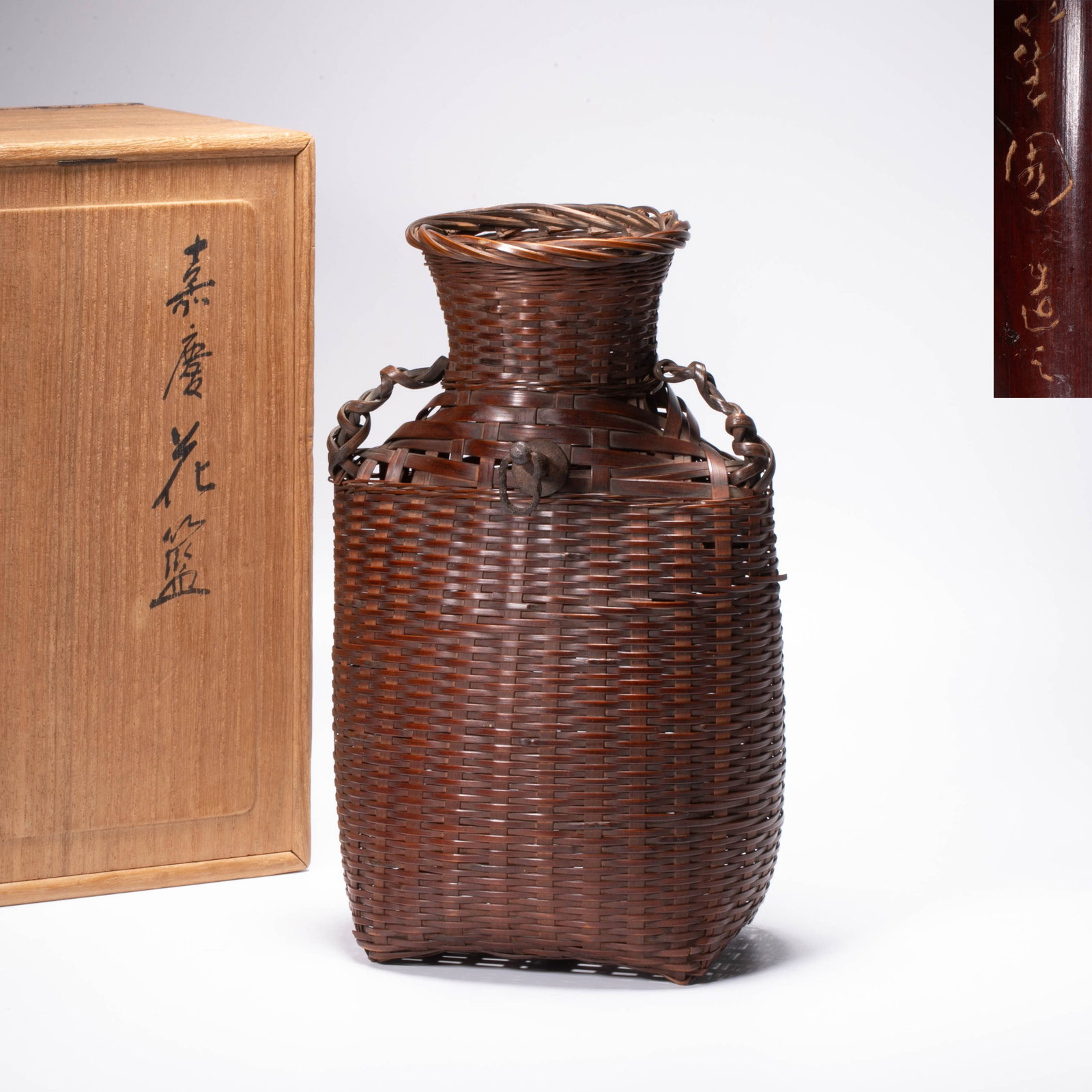 Shengyuan Made bamboo hanging flower cage: Shengyuan Made bamboo hanging flower cage