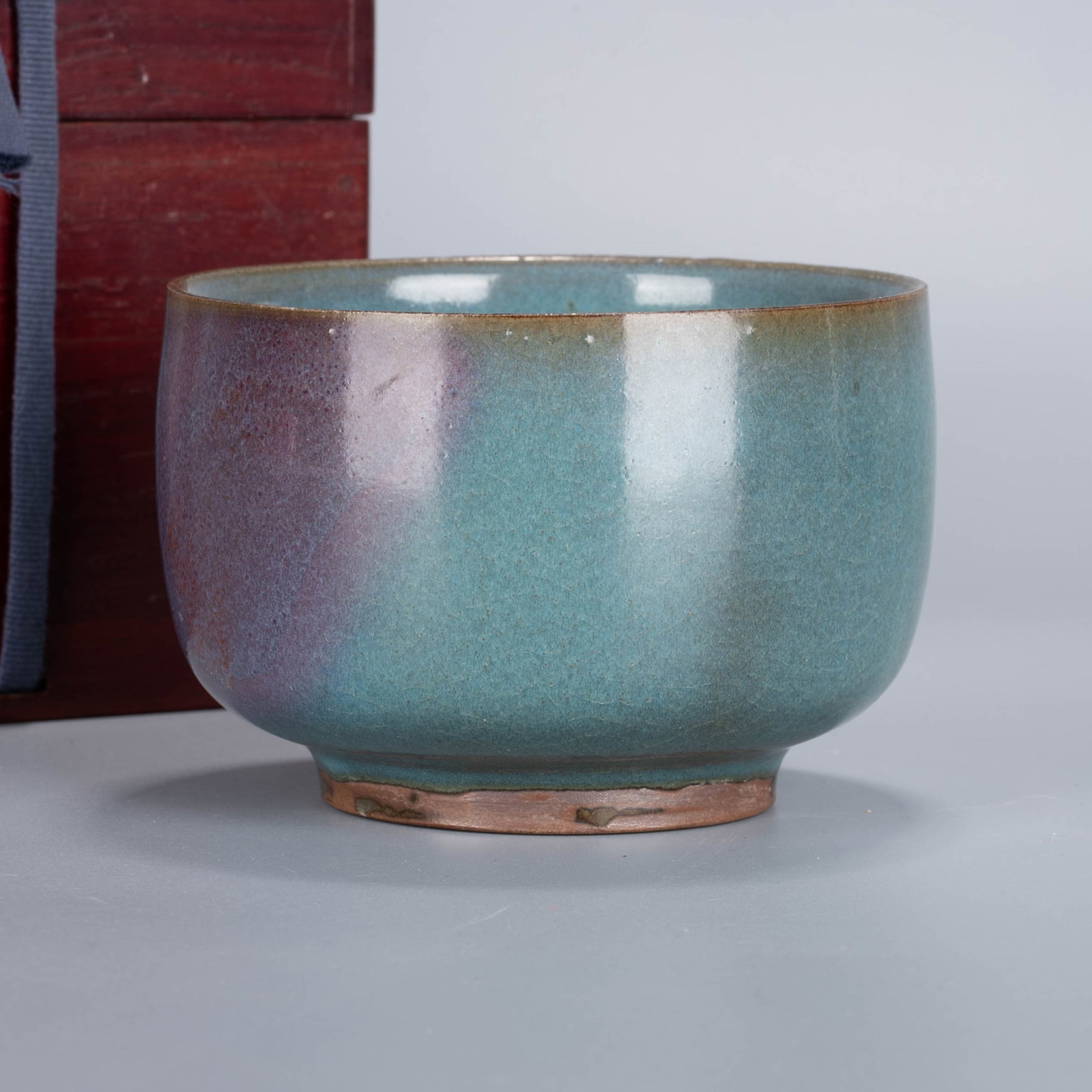 Jin-Yuan Jun ware deep bowl: Jin-Yuan Jun ware deep bowl