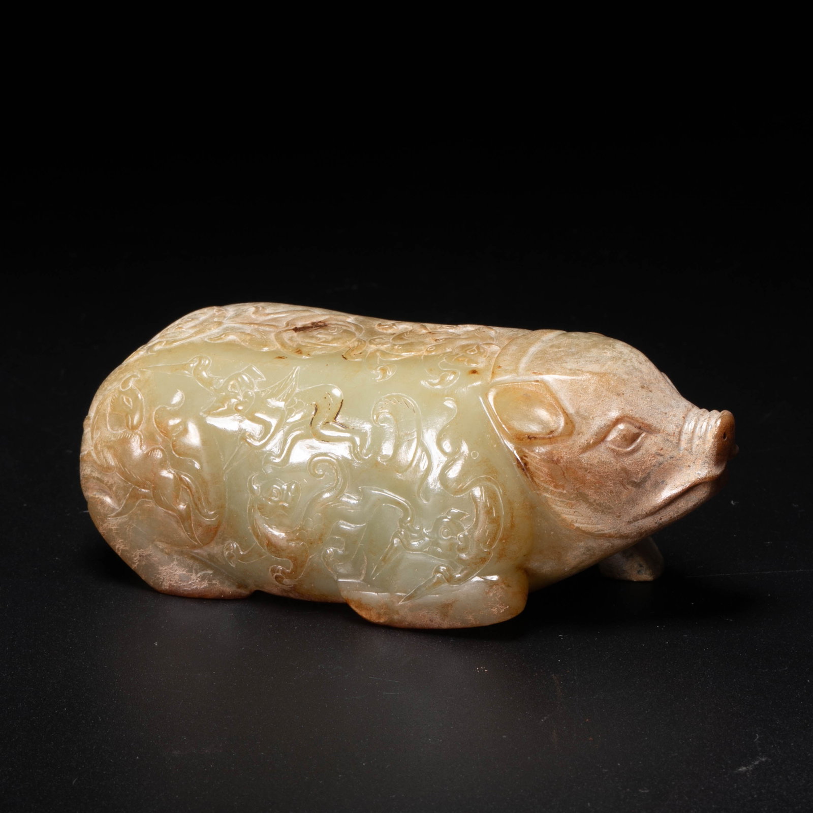 Han jade lying pig - 3