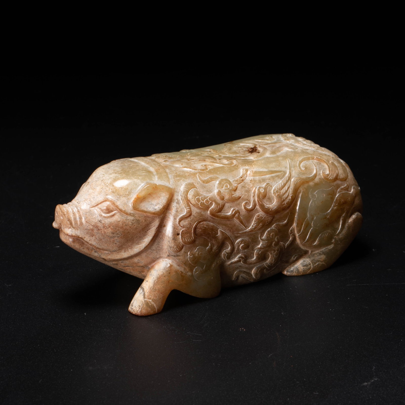Han jade lying pig - 4