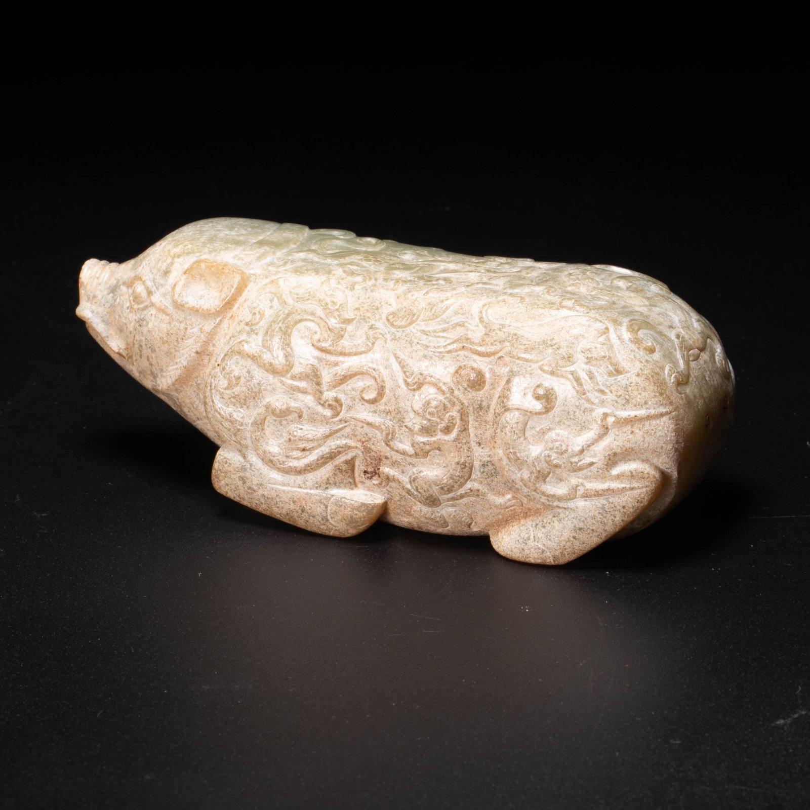 Han jade lying pig - 8