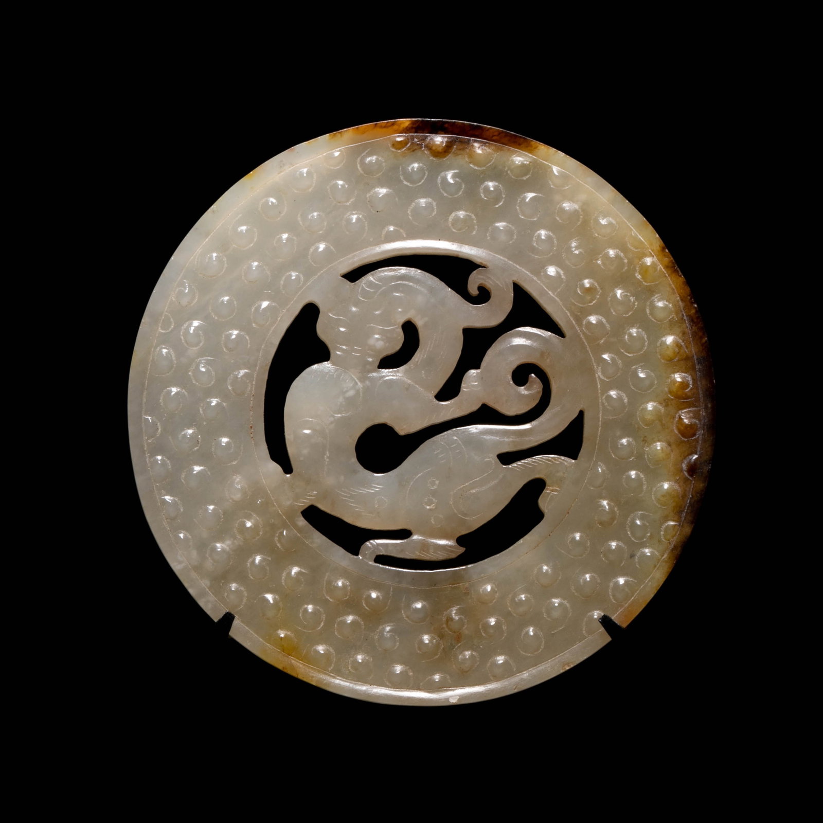 Warring States Period Inside the Corridor dragon motif Jade Wall (1 of 3)