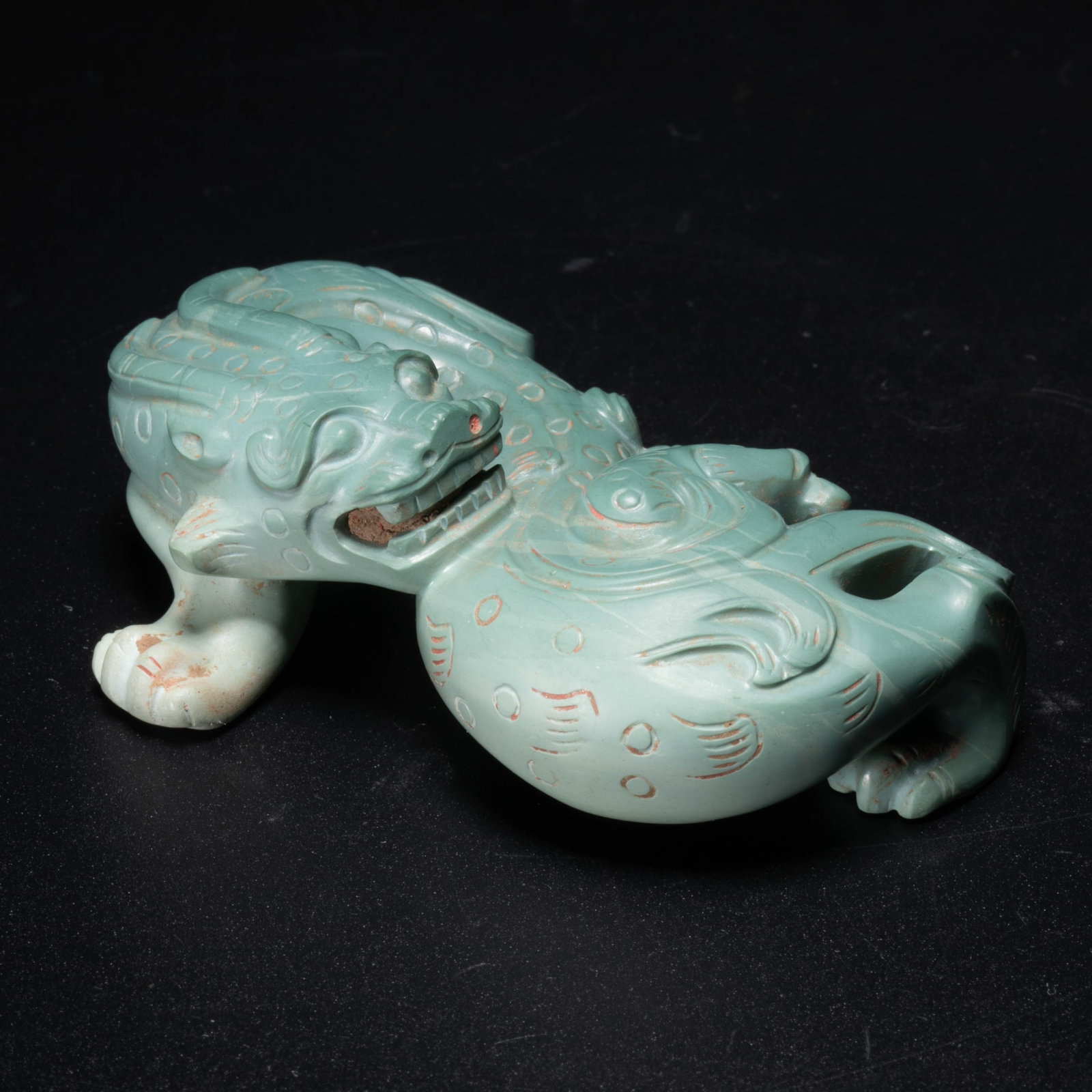 Han Dynasty pine stone carved dragon (1 of 6)