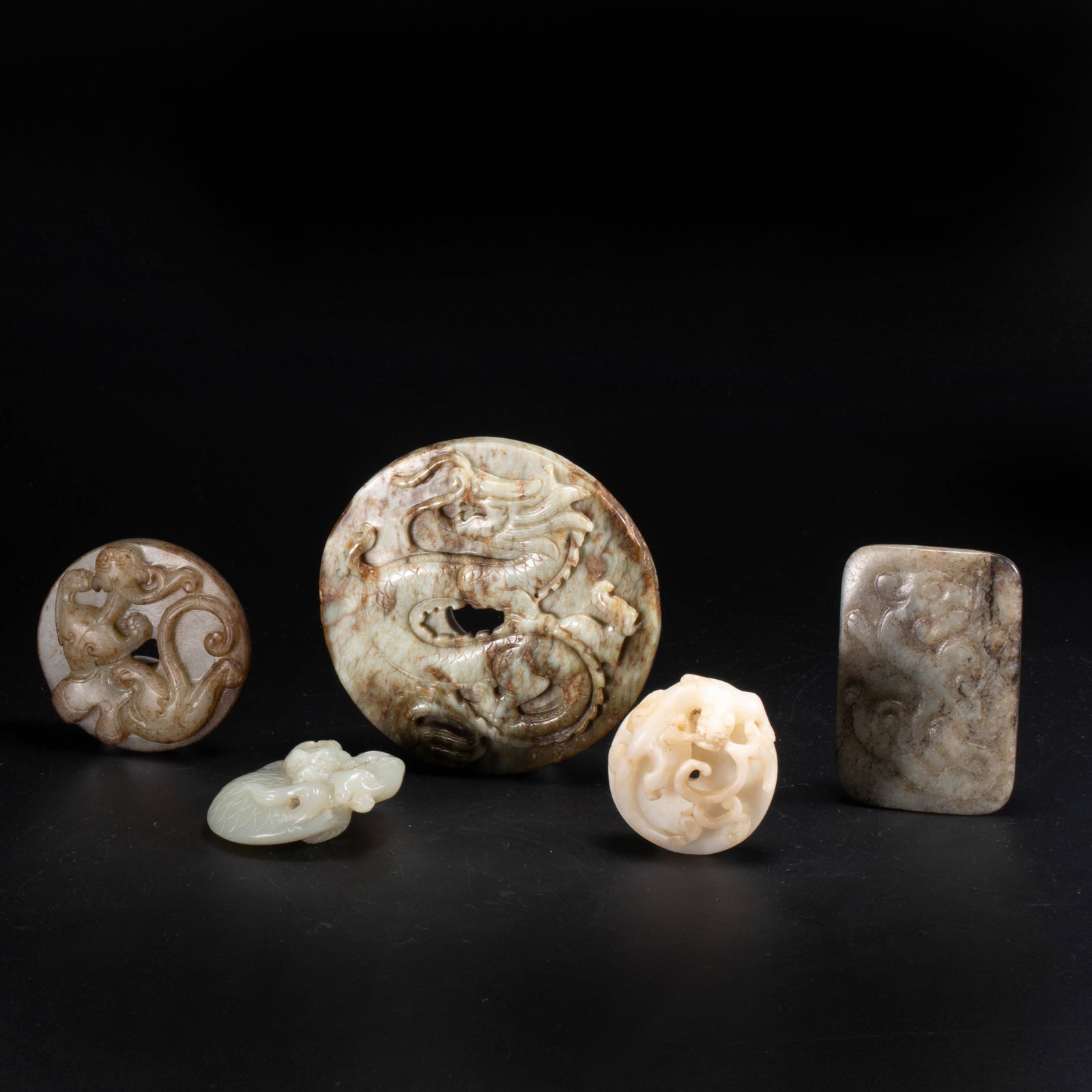 Ming Dynasty Jade a group: Ming Dynasty Jade a group