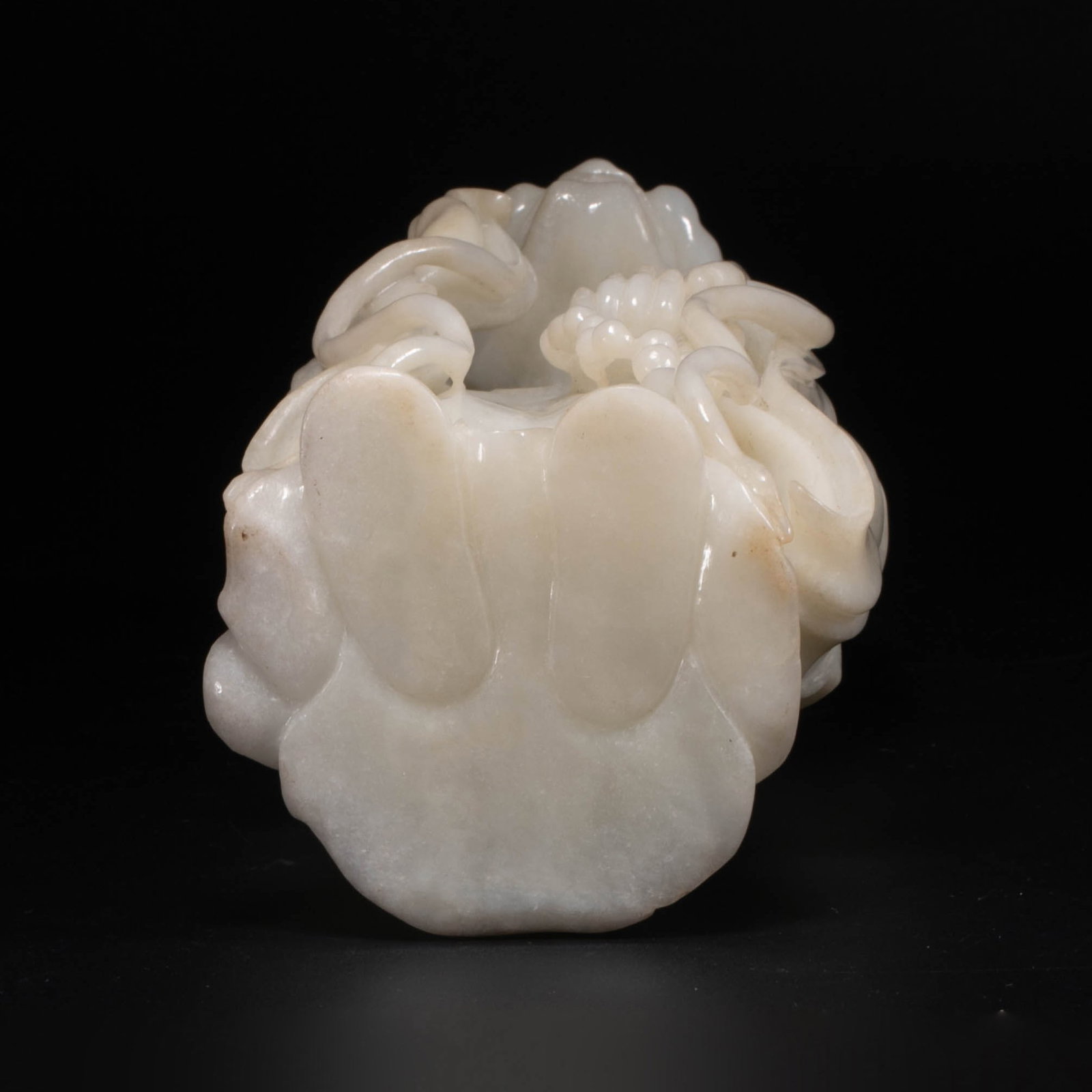 Qing white jade Arhat - 9