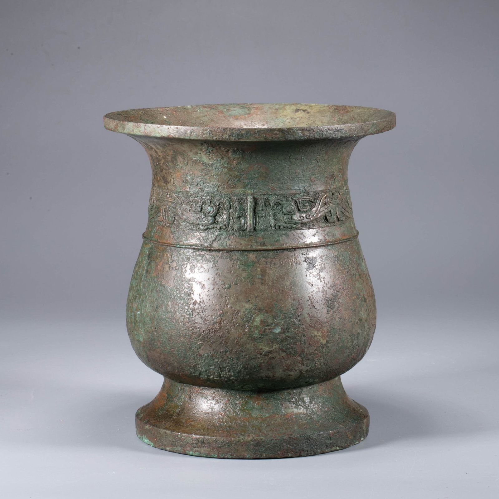 Western Zhou bronze zun ritual wine vessel (1 of 7)