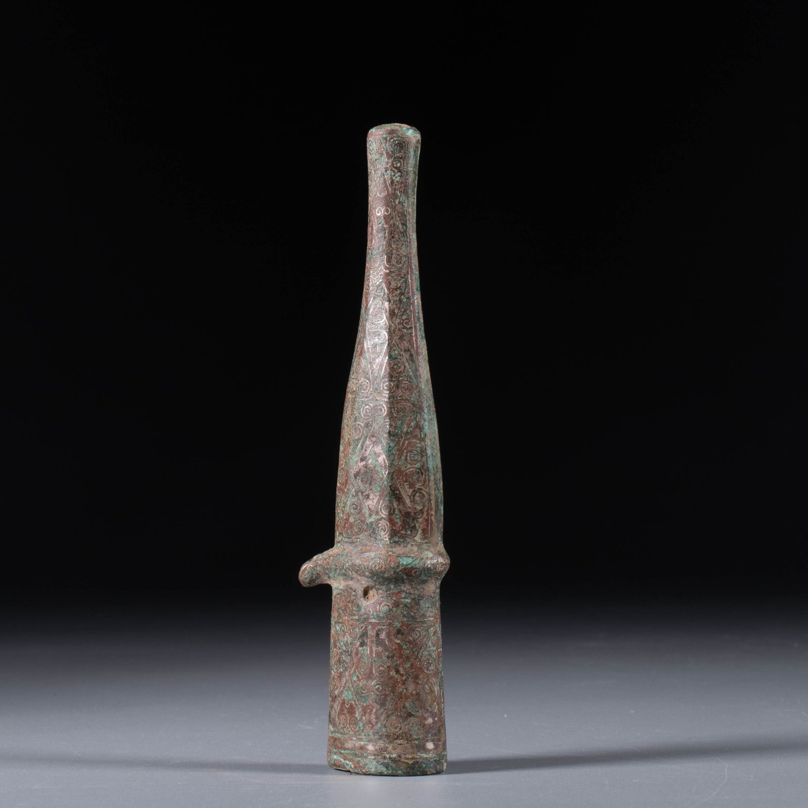 Warring States Period gold and silver inlaid ge dagger-axe Dayton (1 of 5)