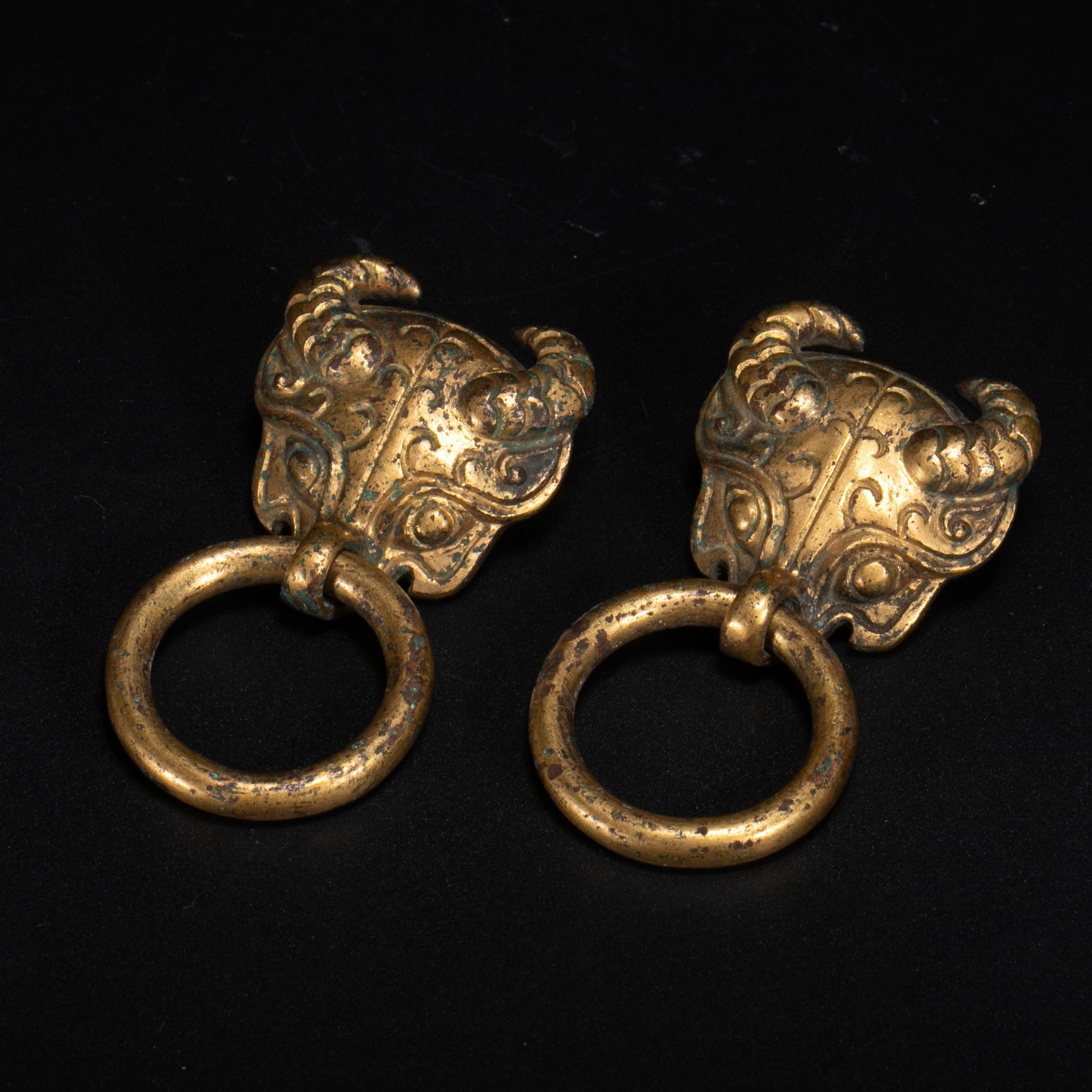 Chinese gilt bronze Hand a pair (1 of 6)