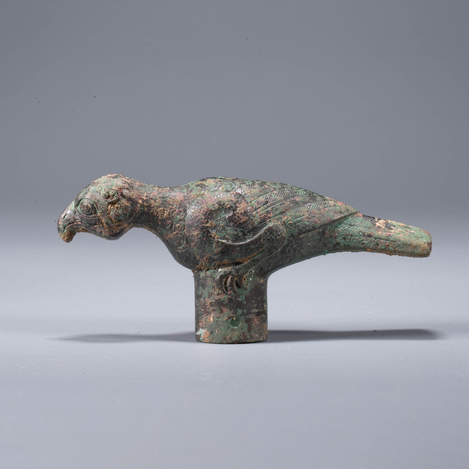 Chinese bronze bird tent head (1 of 4)